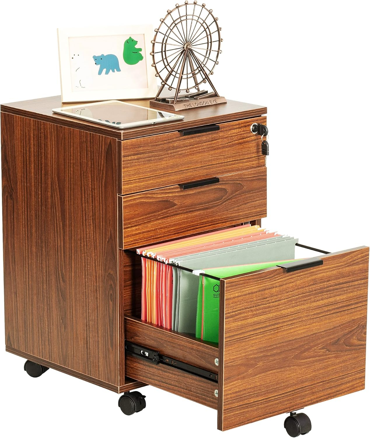 Zipcode Design™ Gosser 15.7'' Wide 3 -Drawer Mobile File Cabinet