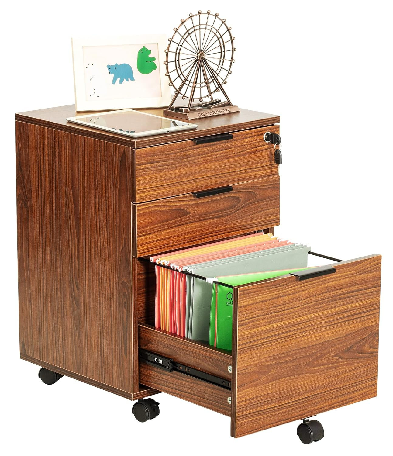 Zipcode Design™ Gosser 15.7'' Wide 3 -Drawer Mobile File Cabinet