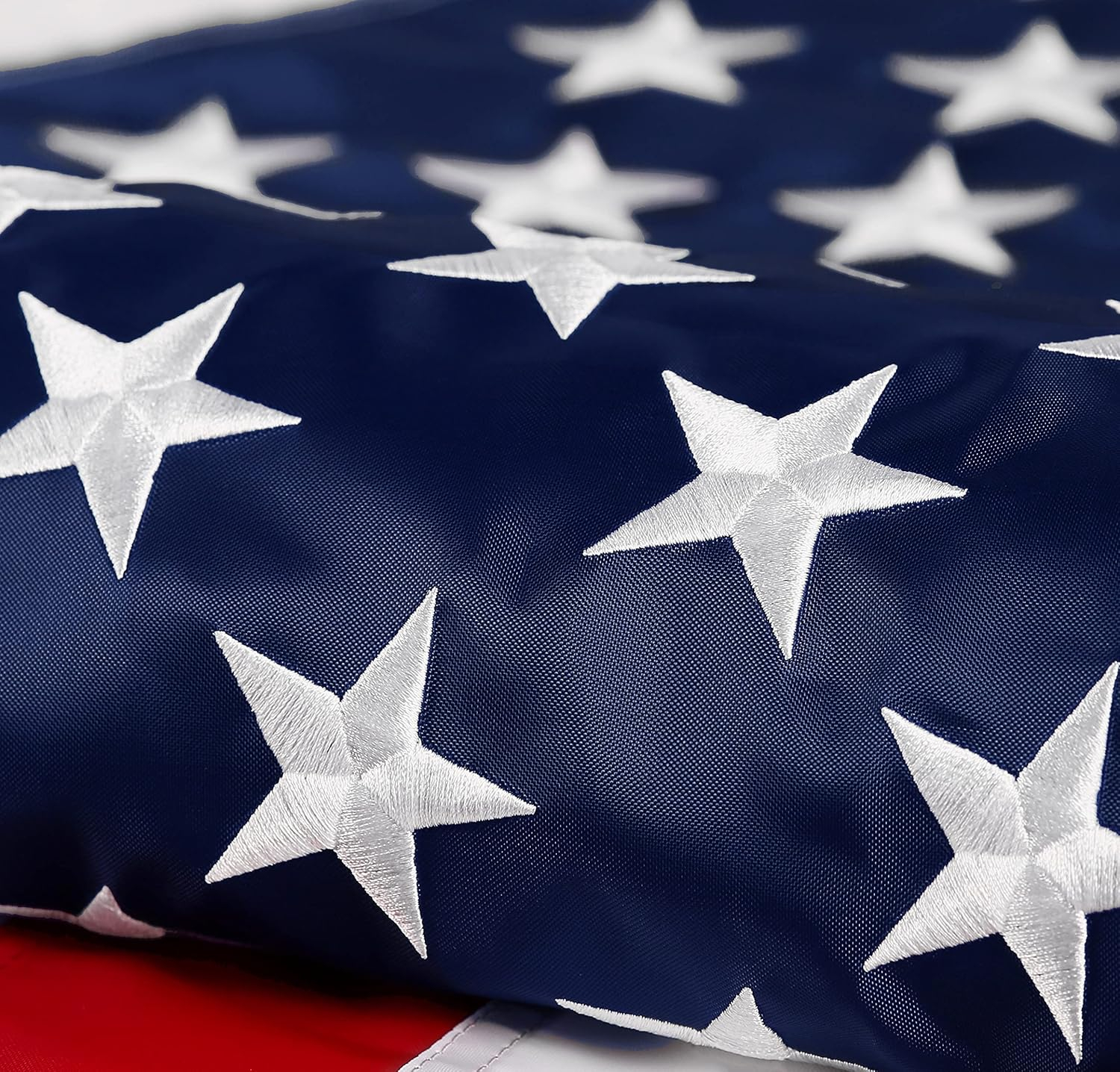 American Flag 6x10 ft: Long Lasting US Flag, Heavy Duty Nylon, Embroidered Stars, Sewn Stripes, Brass Grommets, UV Protection Perfect for Outdoors! USA Flag