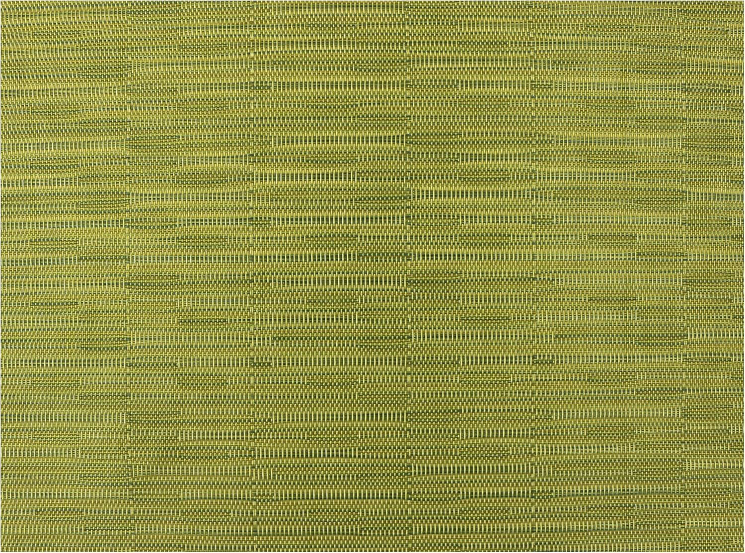 Risch Vinyl Woven Placemats, Elegant Rectangular Plastic Weave Placemat, Indoor Outdoor Dining, Washable, Reusable, Heavy Duty, Non-Slip, 16” x 12”, Lime Green, Set of 12