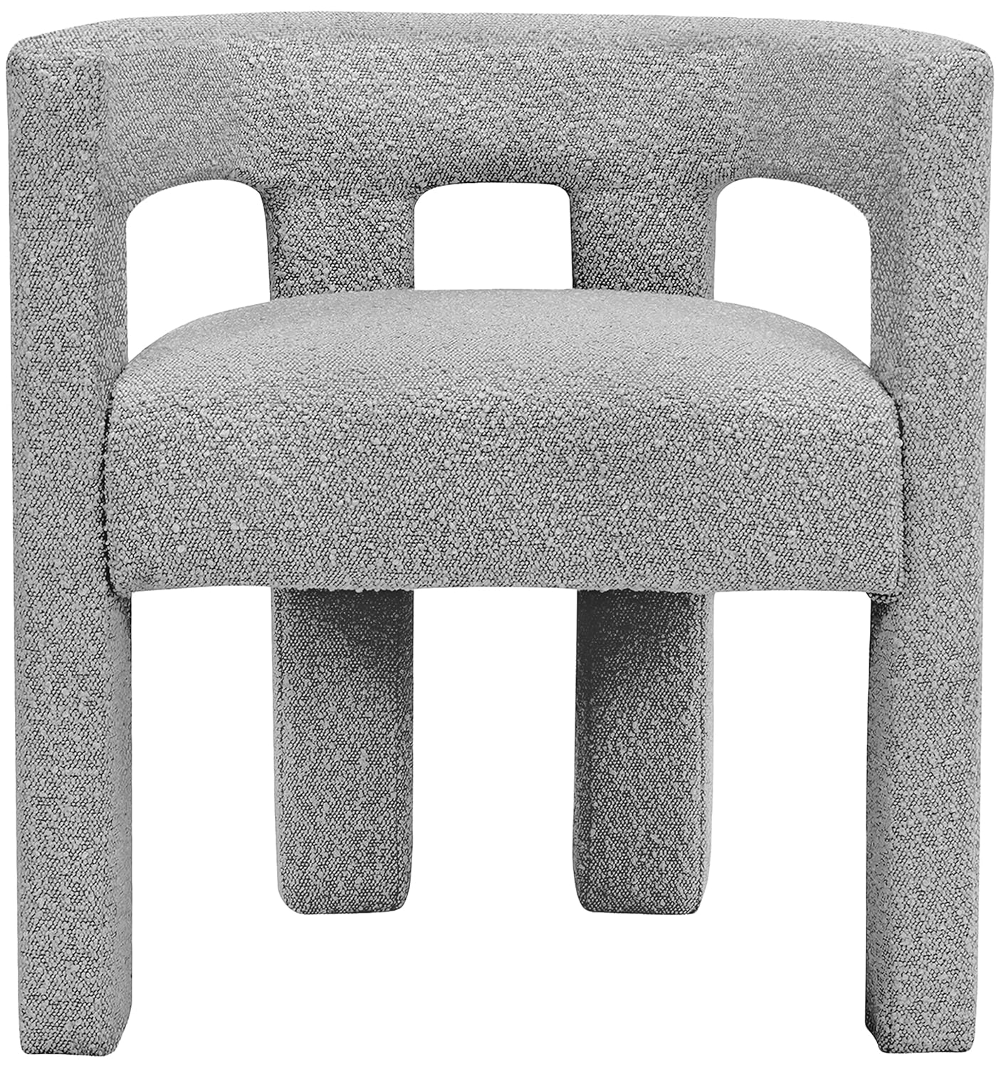 Meridian Furniture Athena Grey Boucle Fabric Accent/Dining Chair