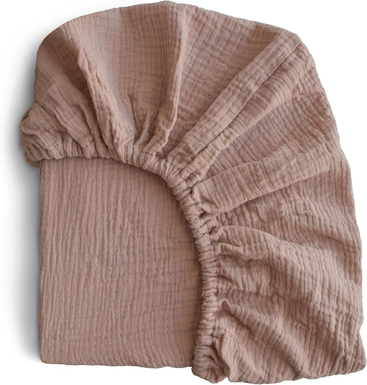 Natural Organic Cotton Muslin Fitted Crib Sheet for Toddlers