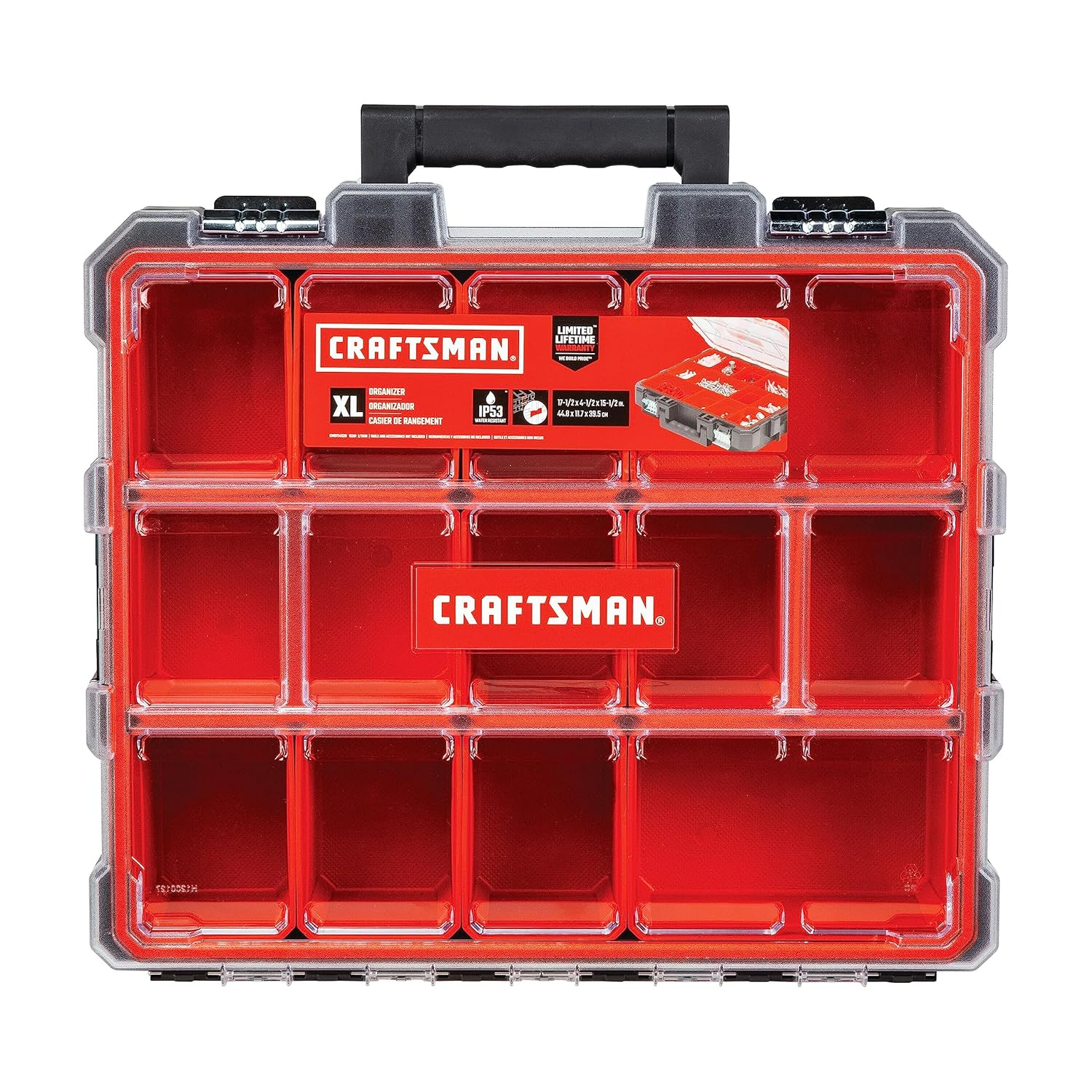 CRAFTSMAN Pro Organizers 12-Compartment Plastic Small Parts Organizer