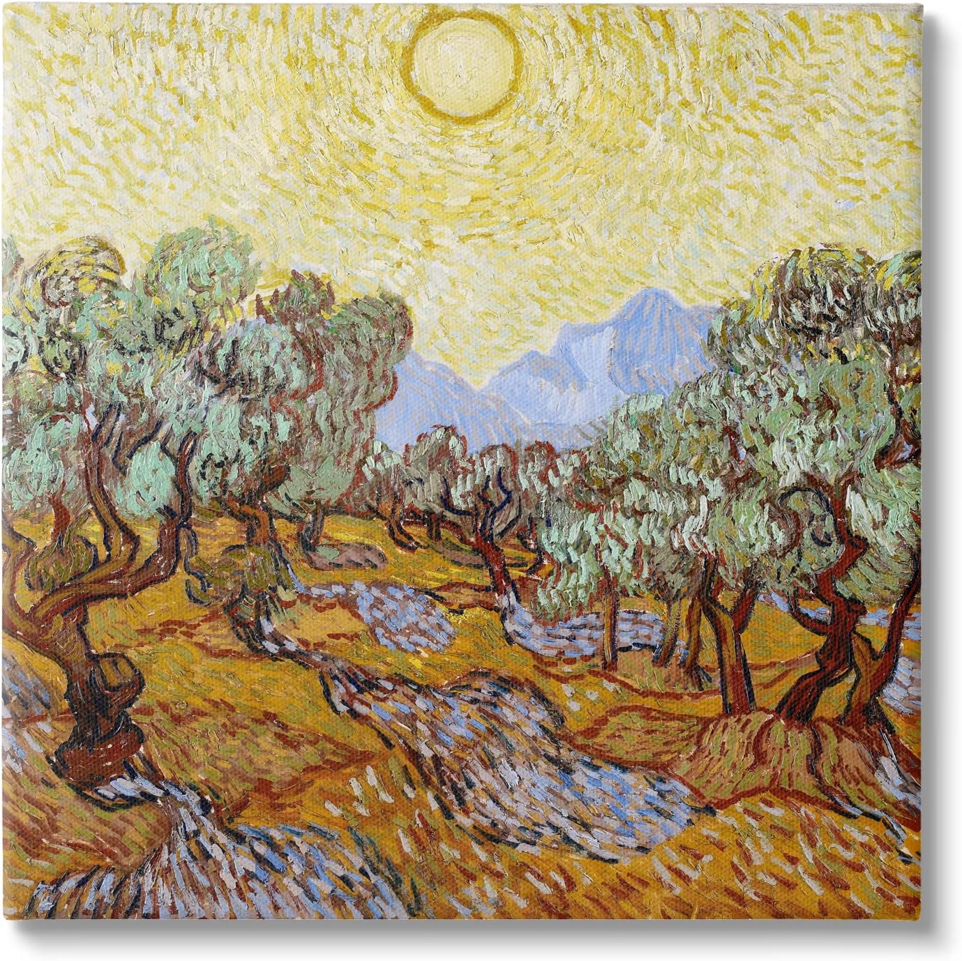 Stupell Industries Olijfbomen Olive Branches Vincent van Gogh Classic Painting Painting Gallery Wrapped Canvas Print Wall Art, Design by one1000paintings
