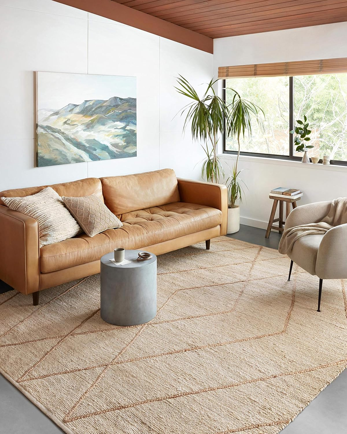 Loloi II Bodhi Collection BOD-02 Ivory / Natural, Geometric Area Rug 7'-9" x 9'-9"