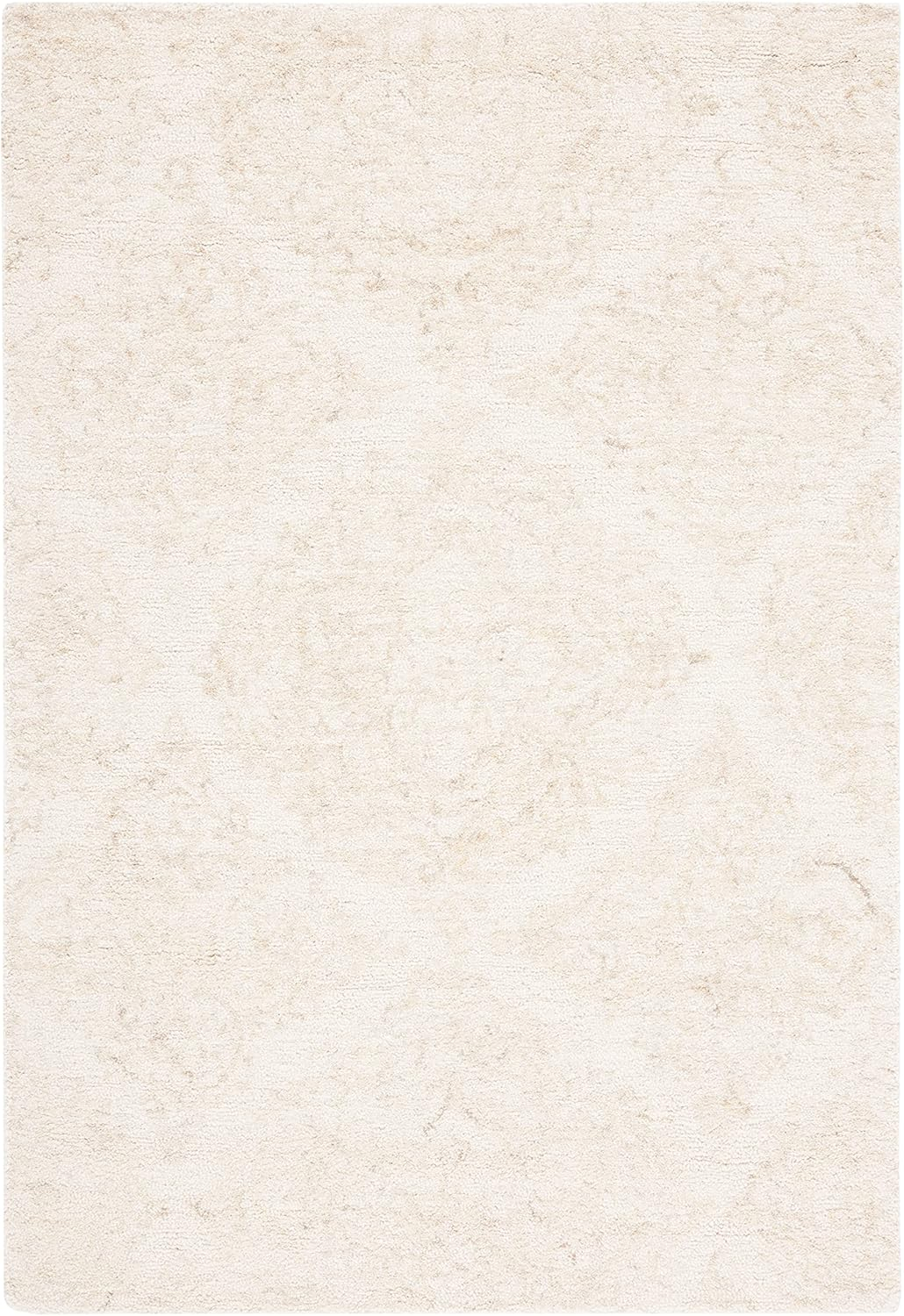 SAFAVIEH Abstract Rachelle Trellis Wool Area Rug, Ivory/Beige, 11' x 15'