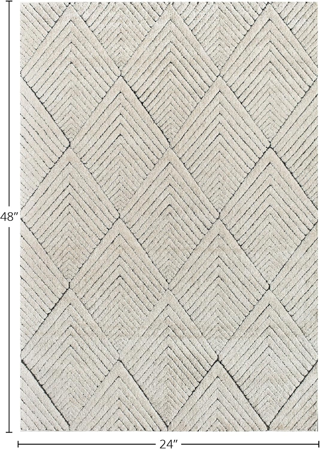 Cadence Contemporary Alabaster Area Rug, 2' x 4'