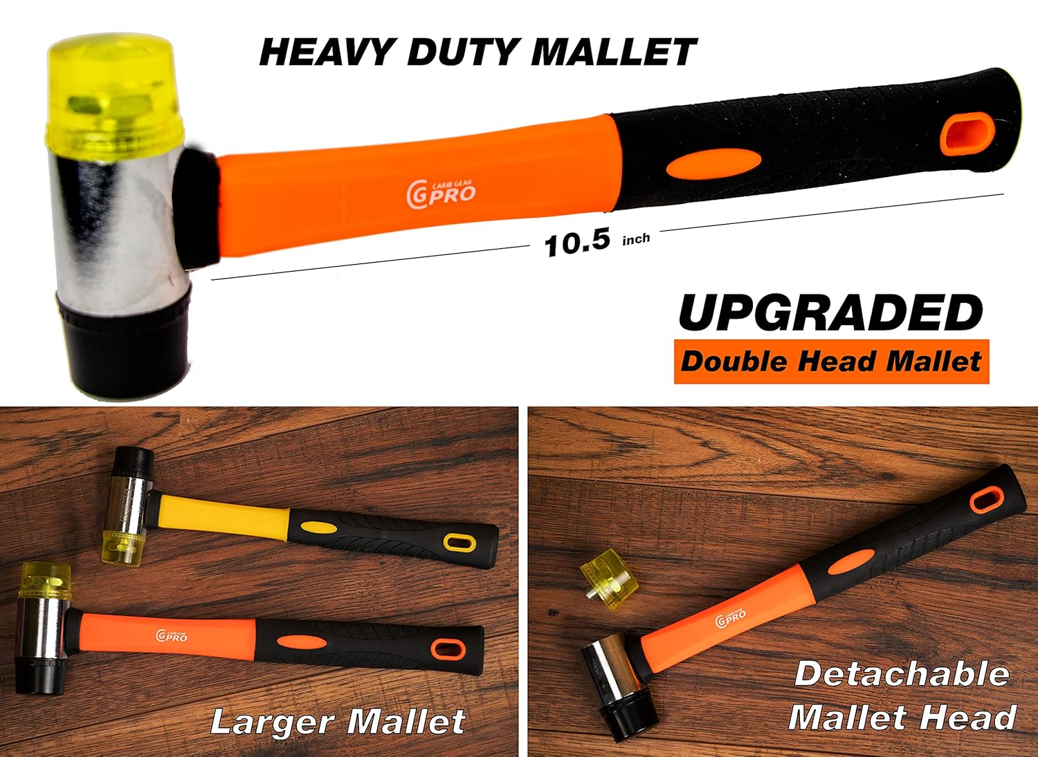 Vinyl Floor Installation Kit | 44-Piece laminate Wood Flooring Tools with 40 Spacers | Heavy Duty Pull Bar and Tapping Block | Fiberglass Handle Mallet & Contour Gauge