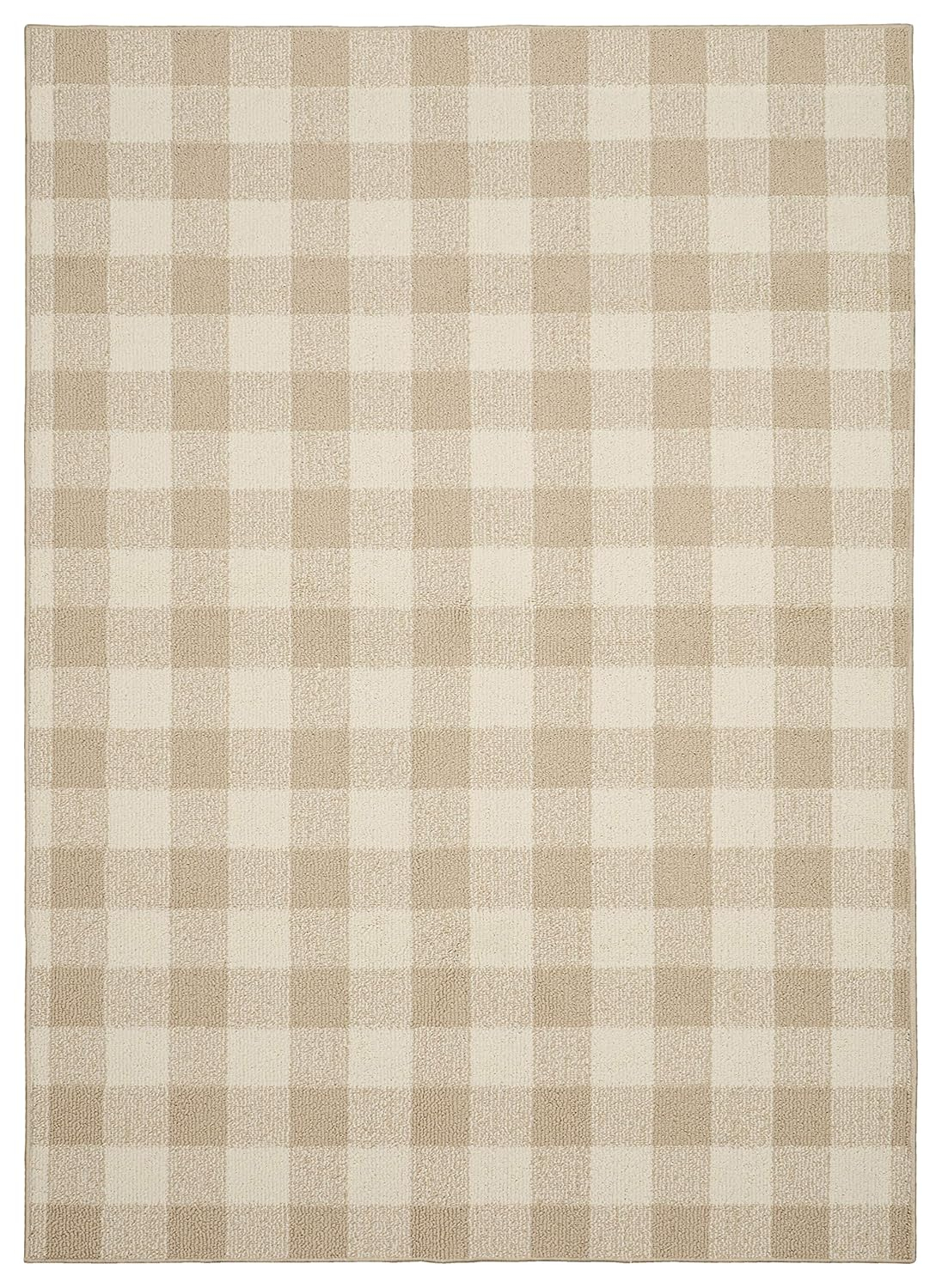 Garland Rug Country Living Buffalo Plaid 7 ft. x 10 ft. Area Rug Tan/Ivory