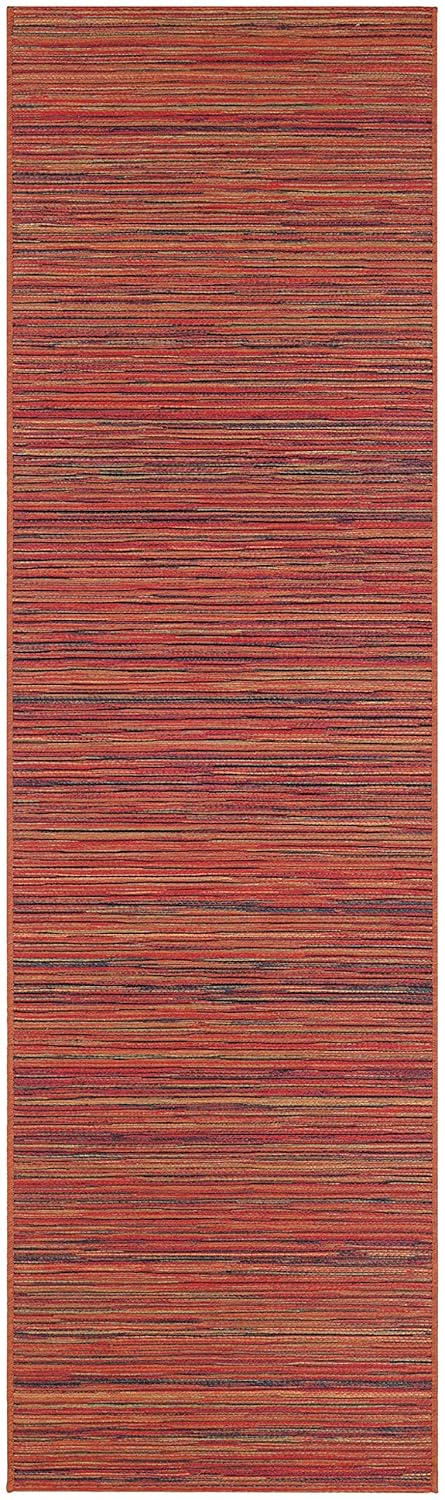 Couristan Cape Hinsdale Indoor / Outdoor Area Rug, Crimson-Multicolor, 5'3" x 7'6"