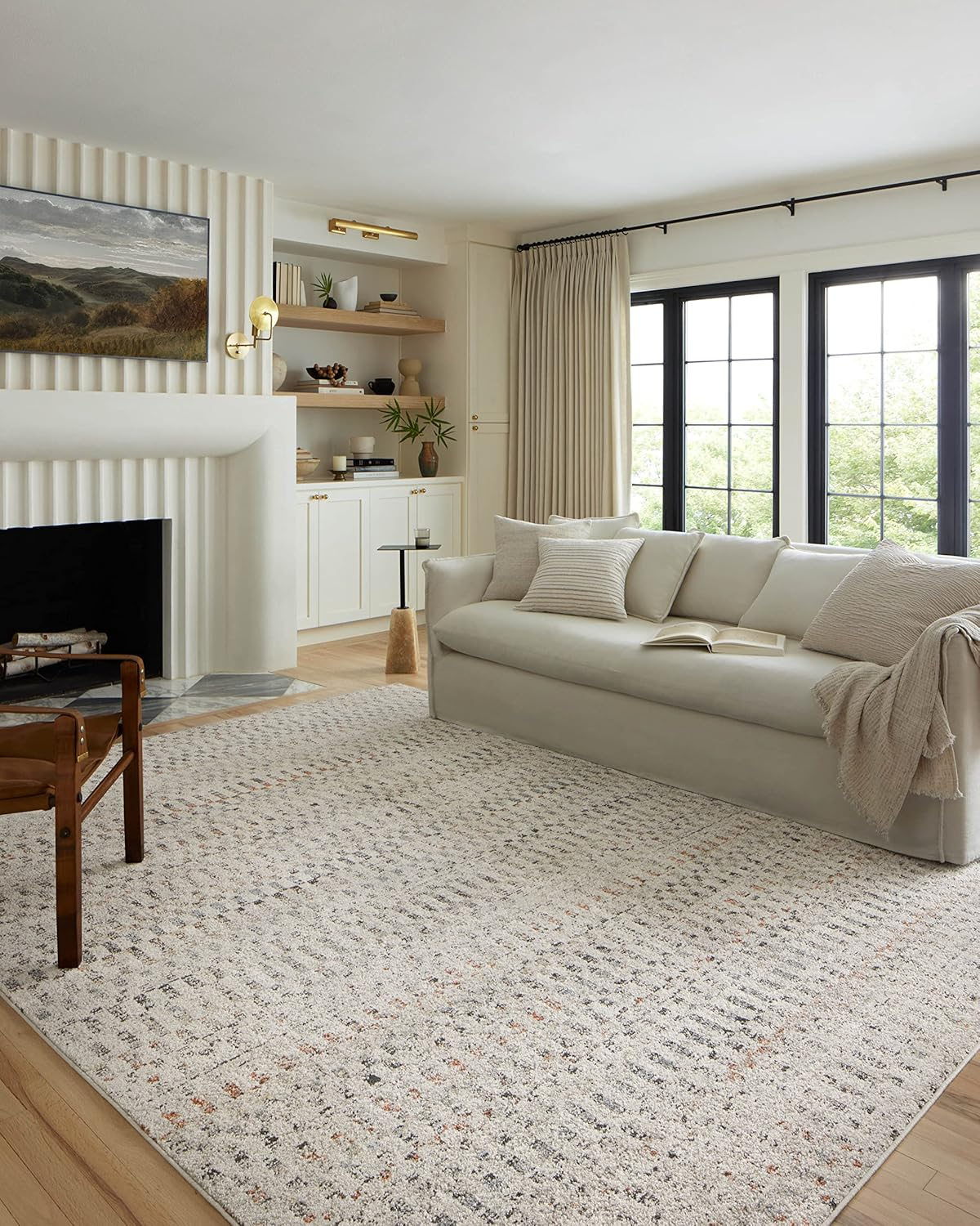 Loloi II Kamala Grey / Multi 5'-3" x 7'-9" Area Rug