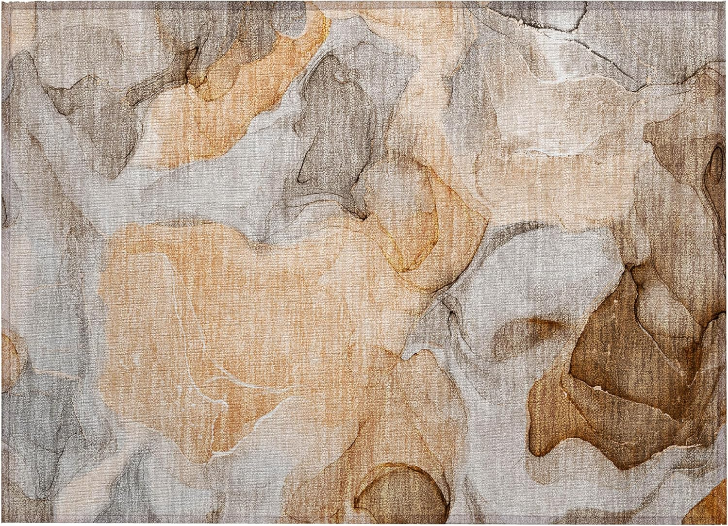 Addison Rugs Chantille Indoor/Outdoor Transitional Watercolors Orange Washable Rectangle Rug, 1'8" x 2'6"