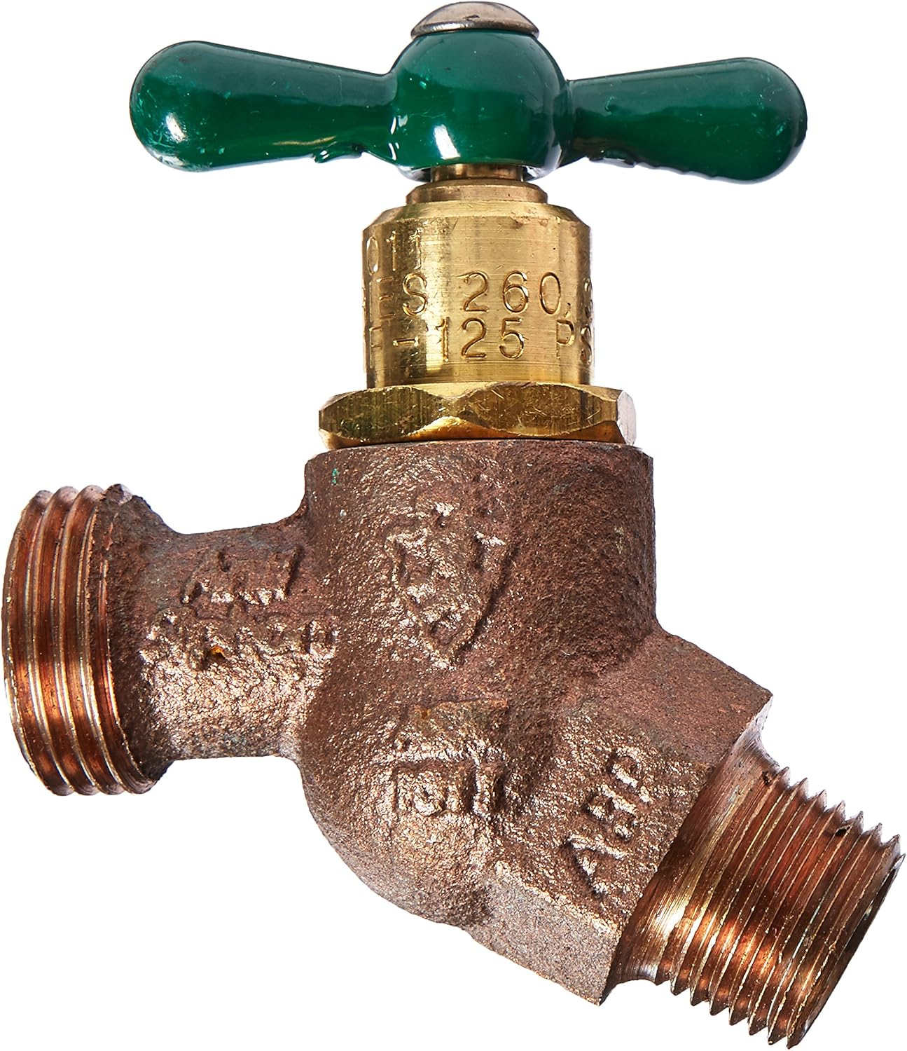 ARROWHEAD BRASS & PLUMBING 261LF 1/2" Male Iron Pipe x 3/4" Hose Connection
