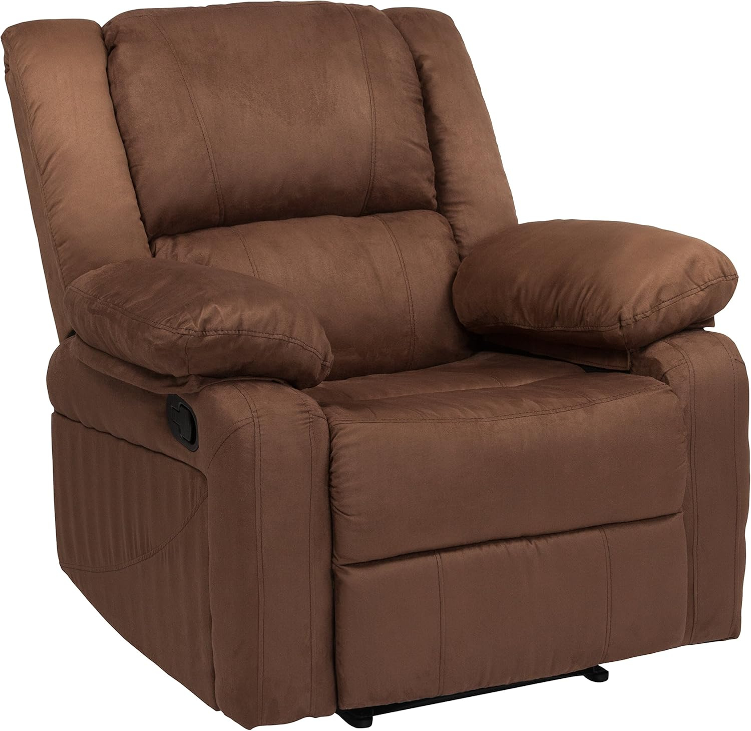 Flash Furniture Harmony Series Chocolate Brown Microfiber Recliner