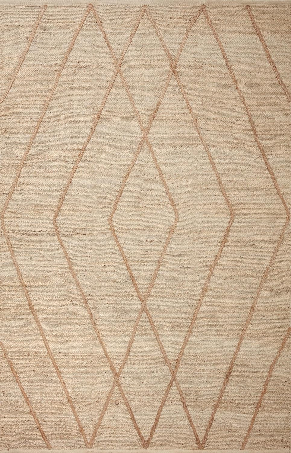 Loloi II Bodhi Collection BOD-02 Ivory / Natural, Geometric Area Rug 7'-9" x 9'-9"