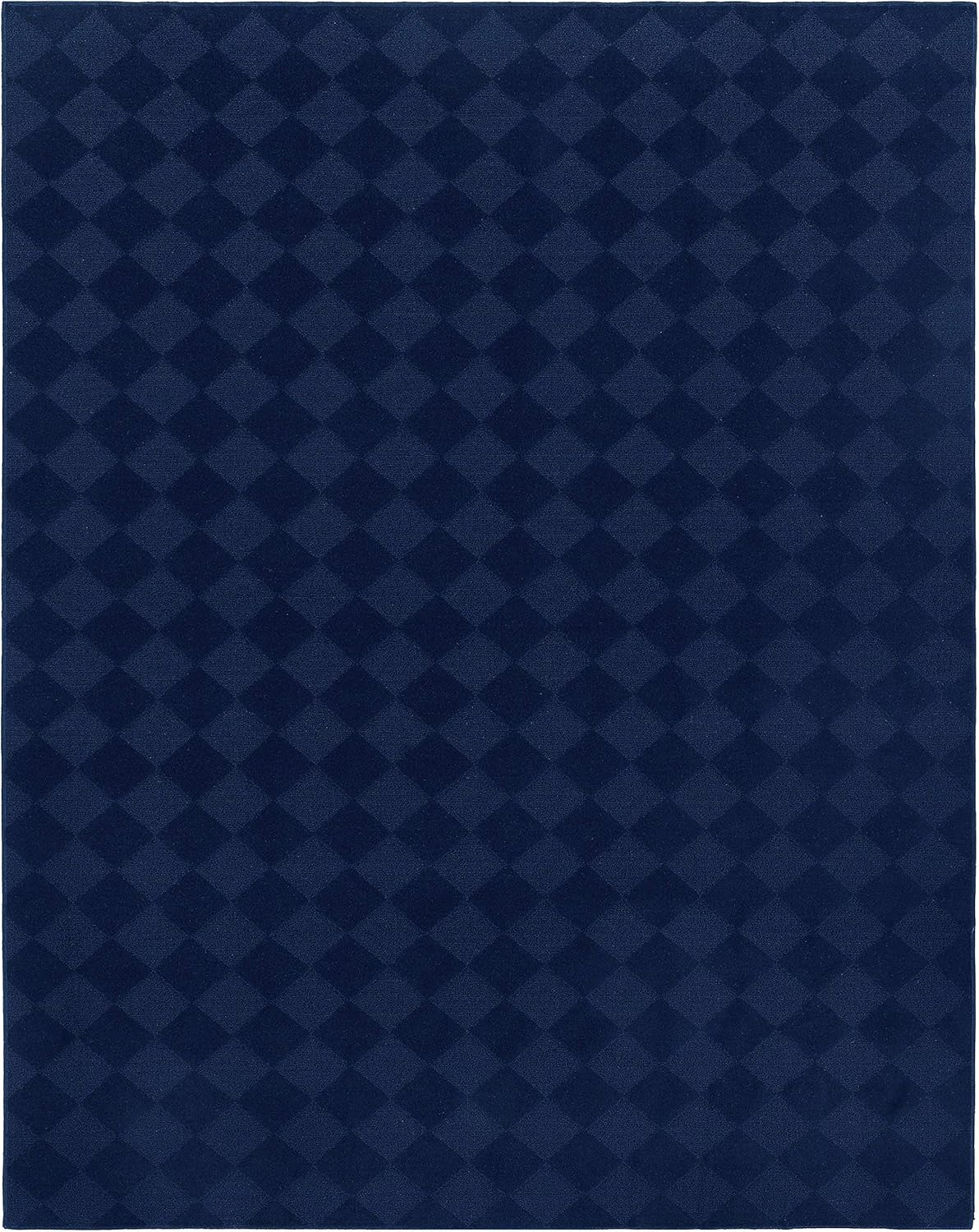 Garland Rug Diamond Polypropylene Navy Indoor Area Rug, 9' x 12'
