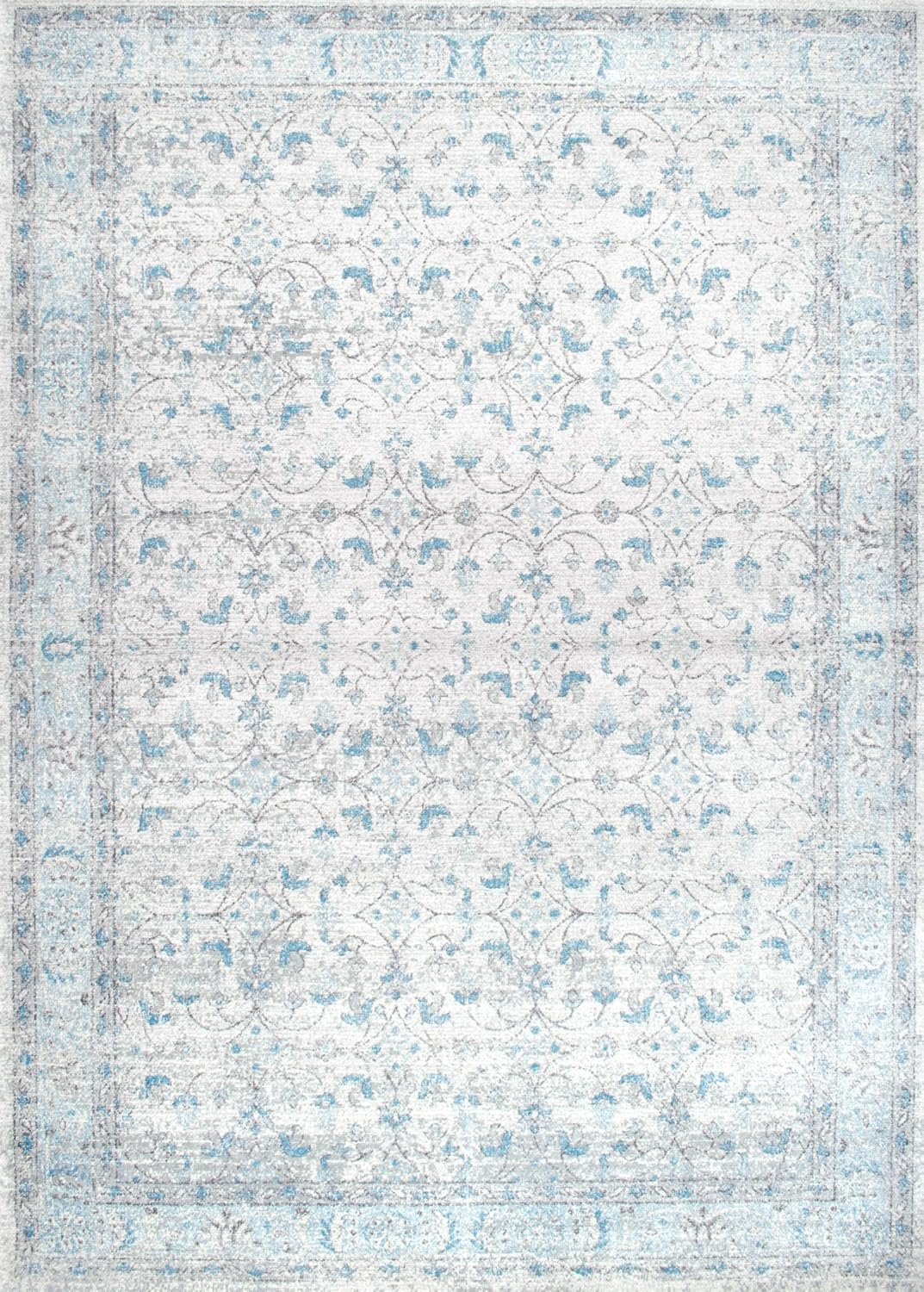 nuLOOM Rio Transitional Farmhouse Area Rug, 10' x 14', Aqua