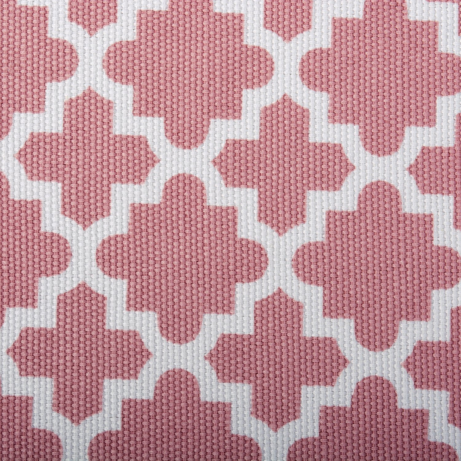 Design Imports CAMZ37898 13 x 13 x 13 in. Lattice Square Polyester Storage Cube, Rose