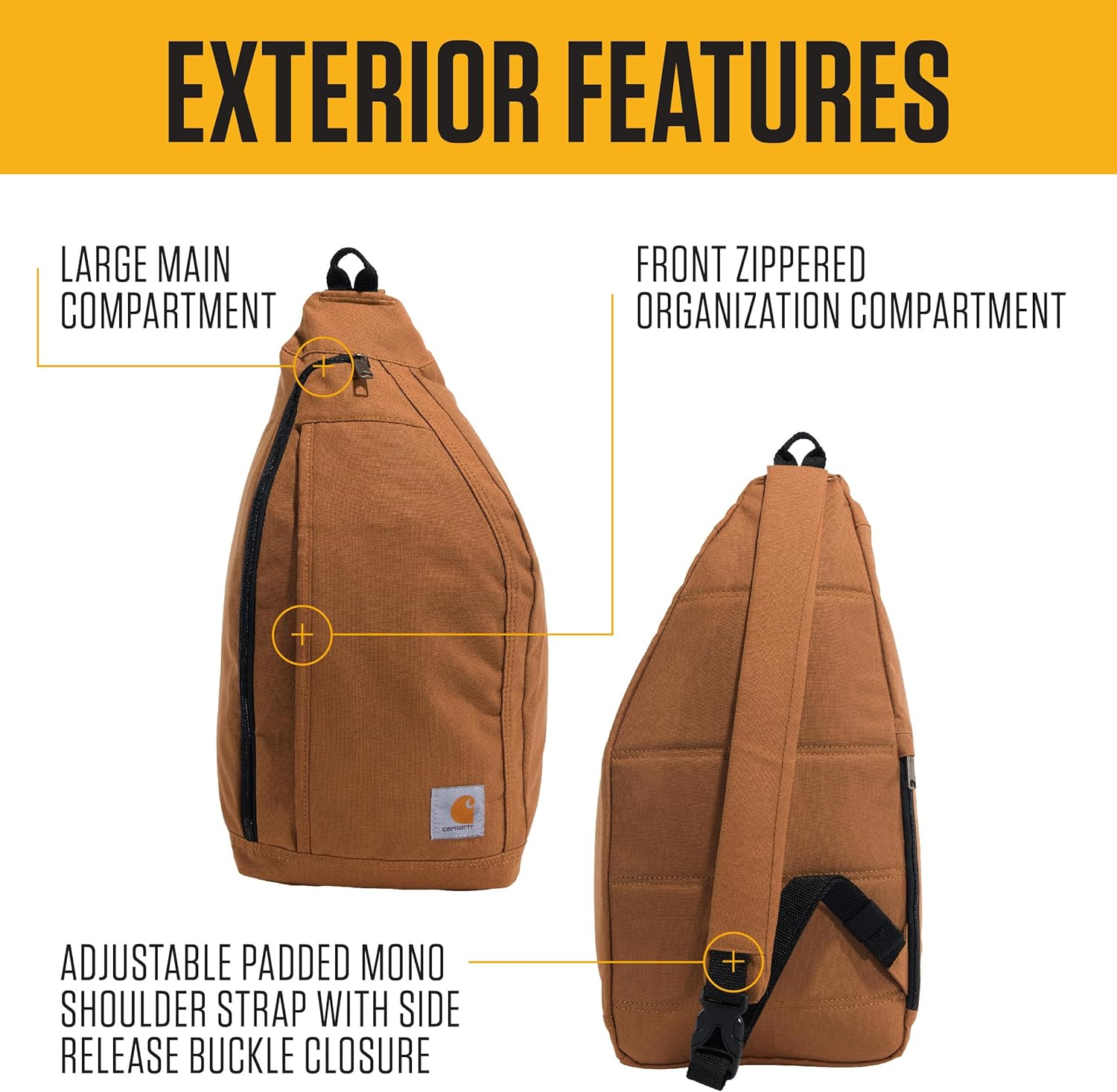 Gravel Gray Polyester Men's Shoulder Bag with Adjustable Strap