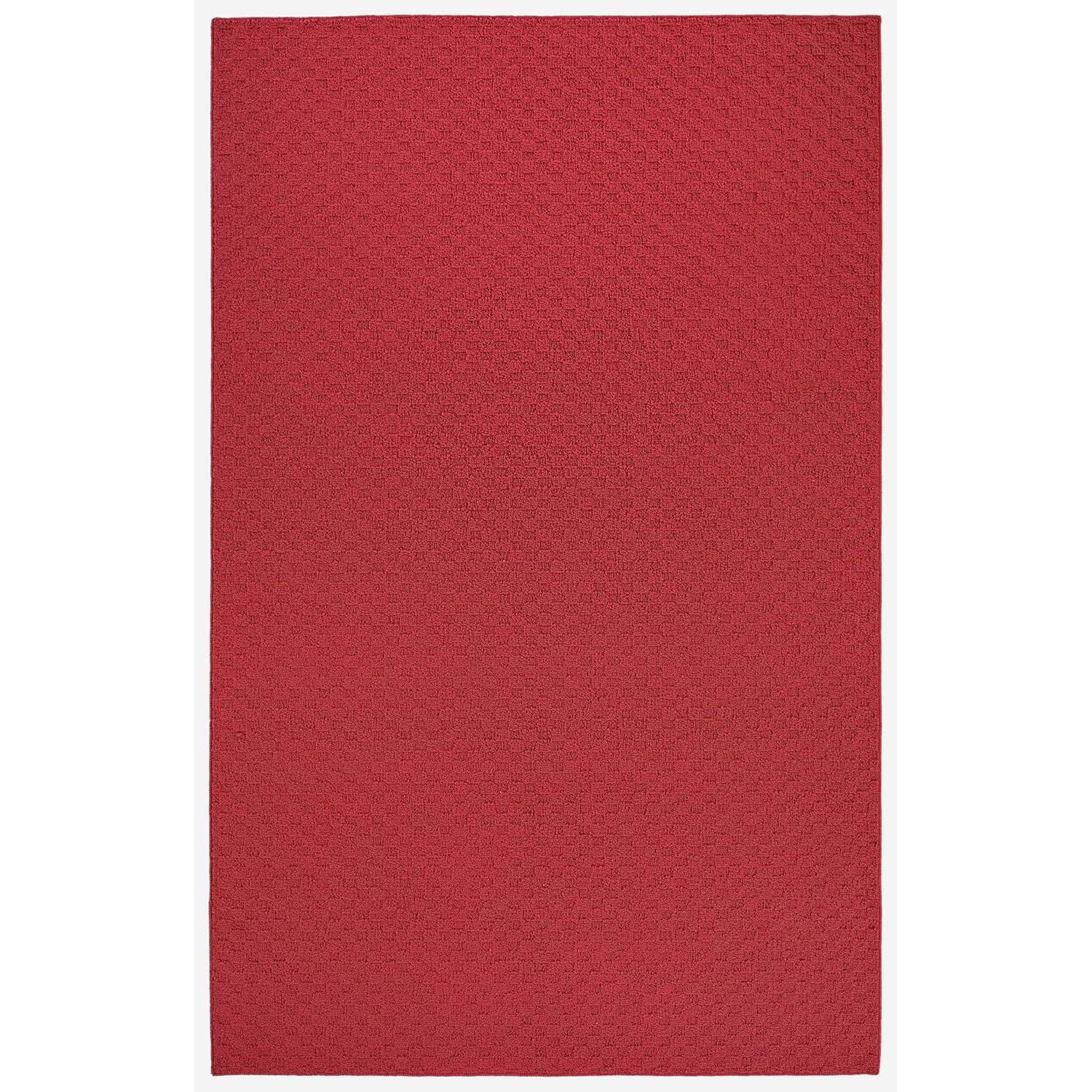 Garland Town Square Alfombra Chili Roja para Interior, 8' x 10'