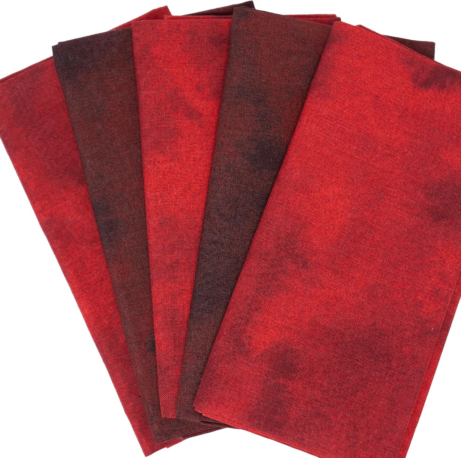 Singer, 100% Cotton, Red Tonal Blndr 5Pc Bundle