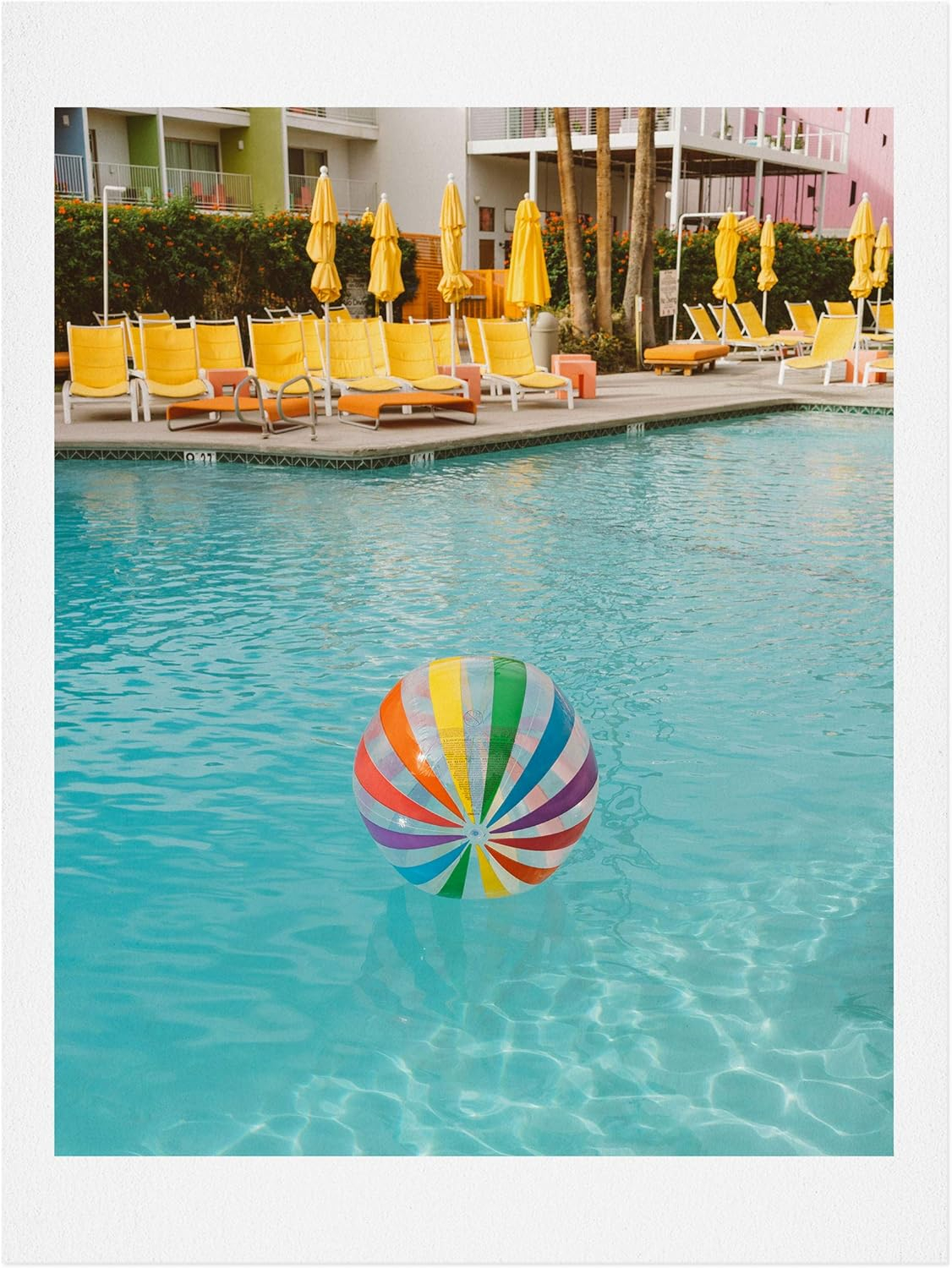 Bethany Young Palm Springs Pool Day Multicolor Art Print, 8" x 10"
