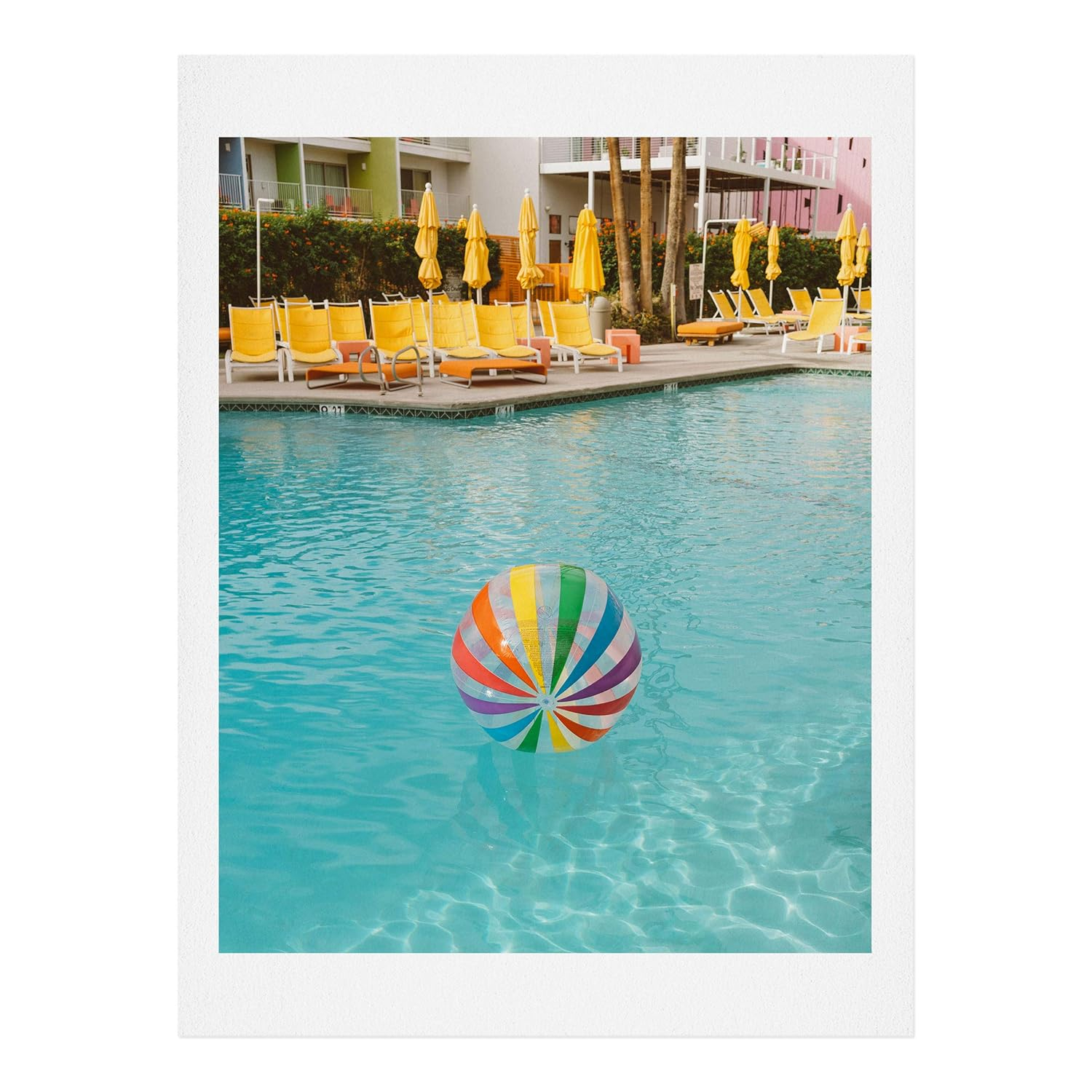 Bethany Young Palm Springs Pool Day Multicolor Art Print, 8" x 10"