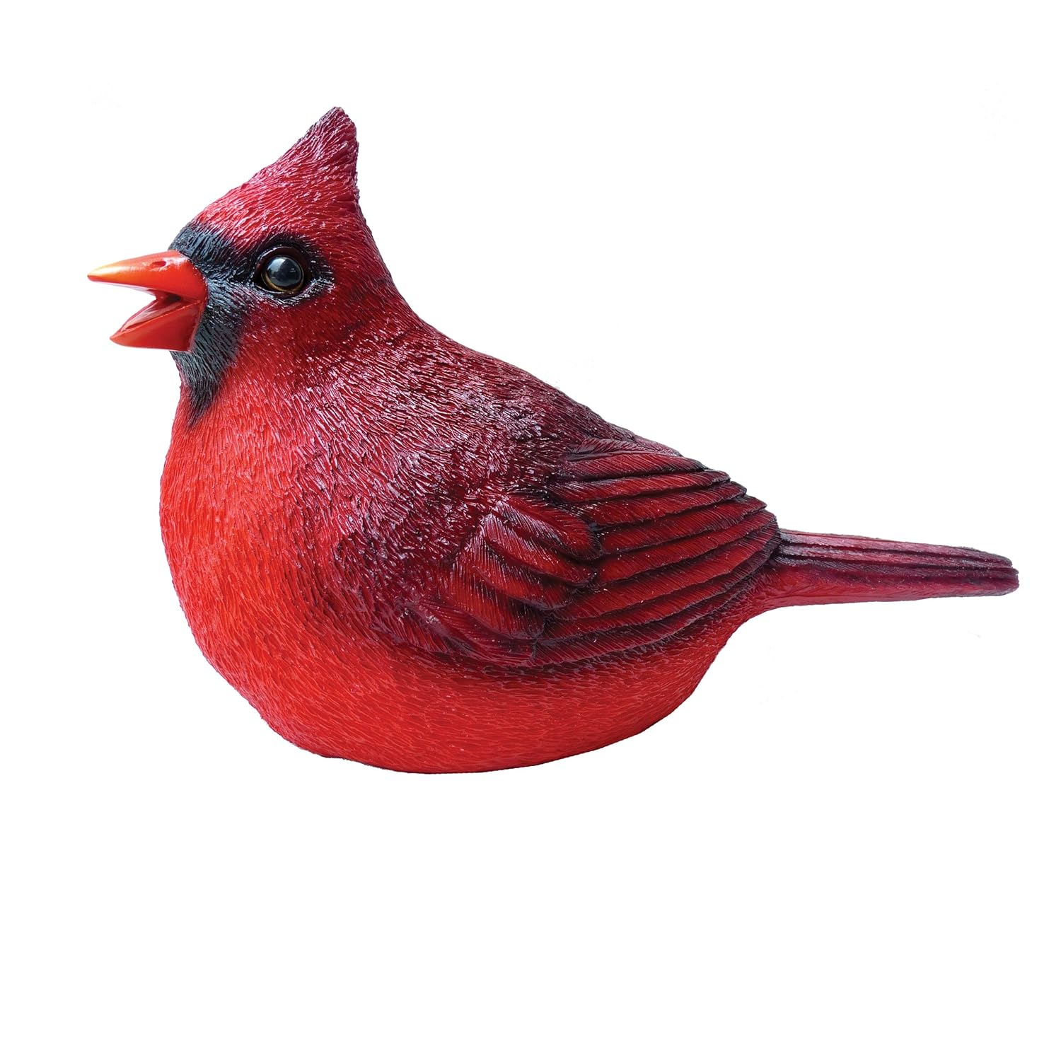 BFG Supply Chirper Cardinal Statue by Michael Carr Designs - Outdoor Bird Figurine for Gardens, patios and lawns (80035), Red