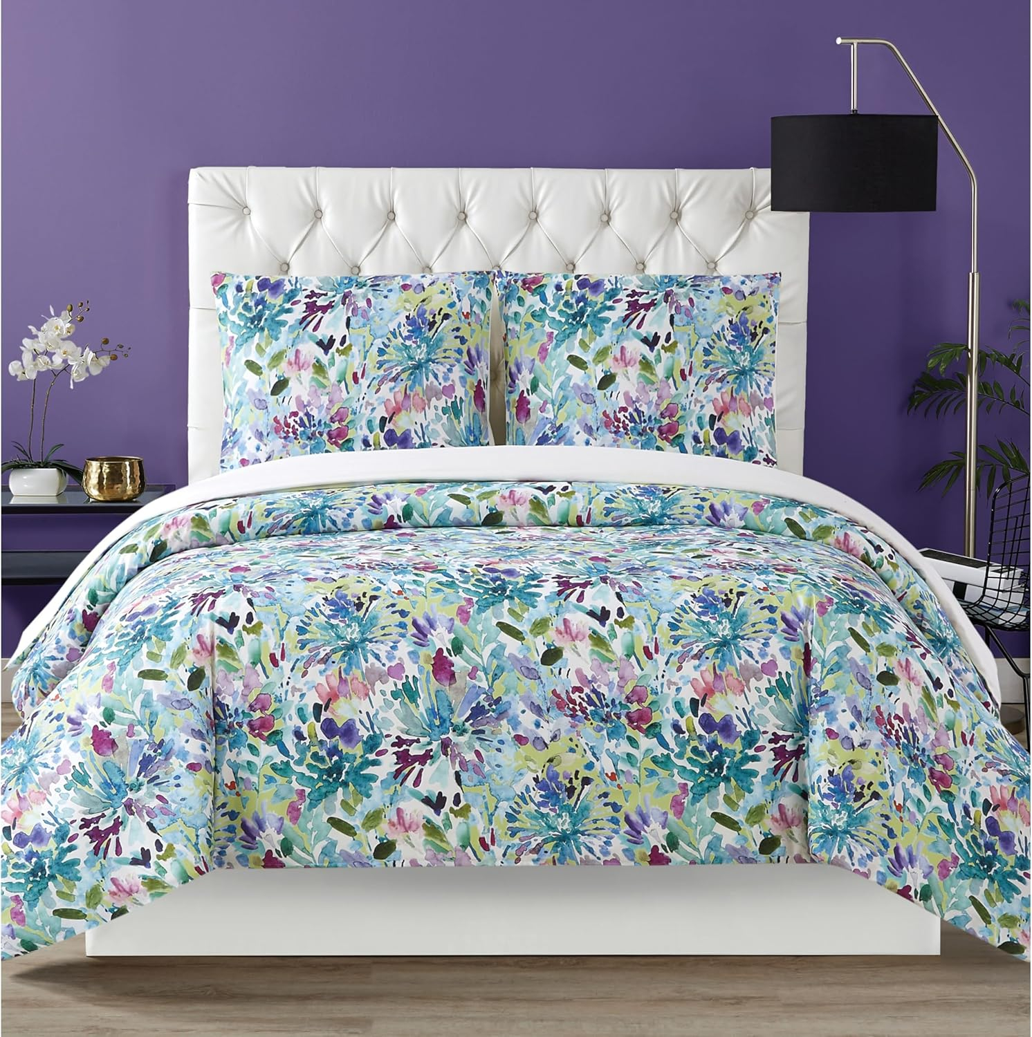 Christian Siriano Christian Siriano NY® Dahlia Duvet Cover Set – Bold Floral Print & Vibrant Color
