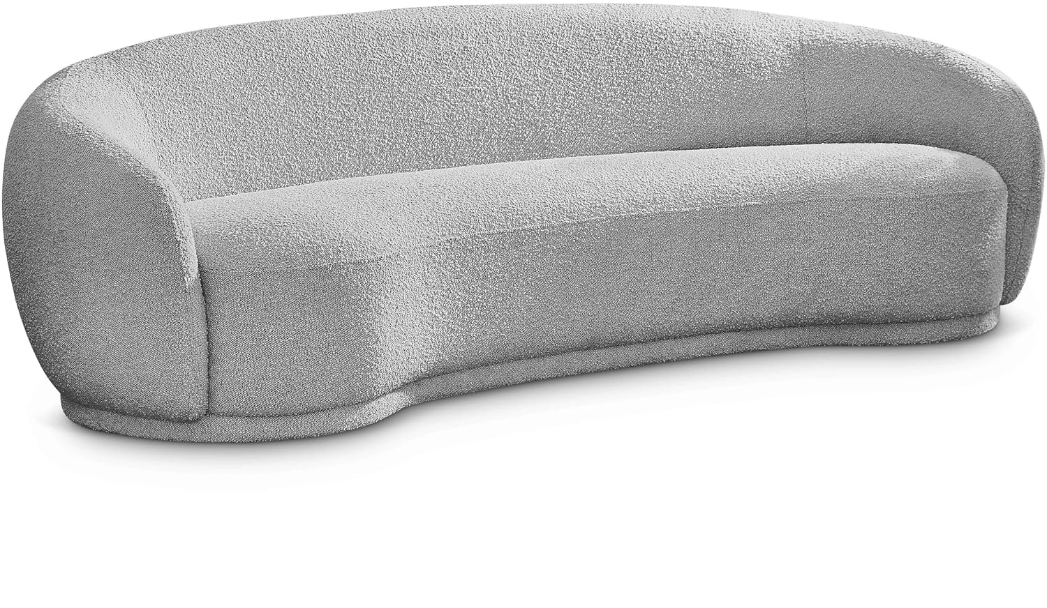 Meridian Furniture Hyde Grey Boucle Fabric Sofa