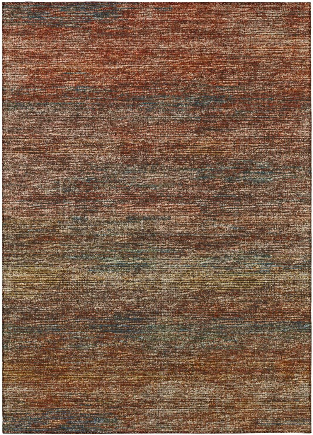 Addison Rugs Indoor/ Outdoor Marston Dynamic Transitional Striped Washable Area Rug 3' x 5' - Canyon