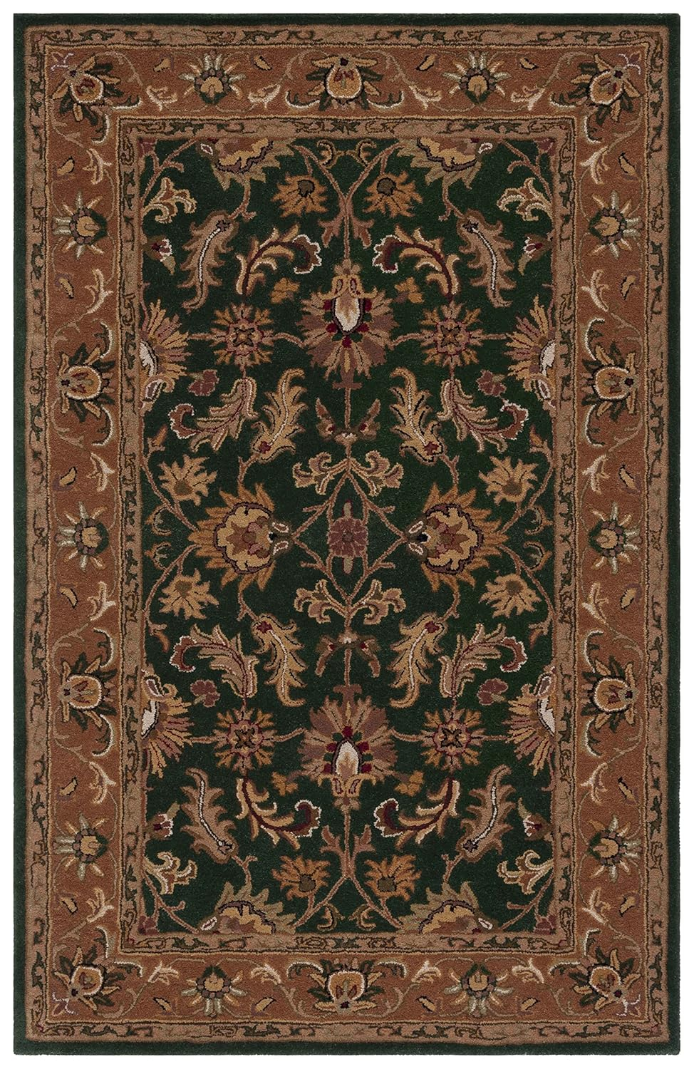 SAFAVIEH Heritage Valery Traditional Wool Area Rug, Red/Black, 11' x 15'