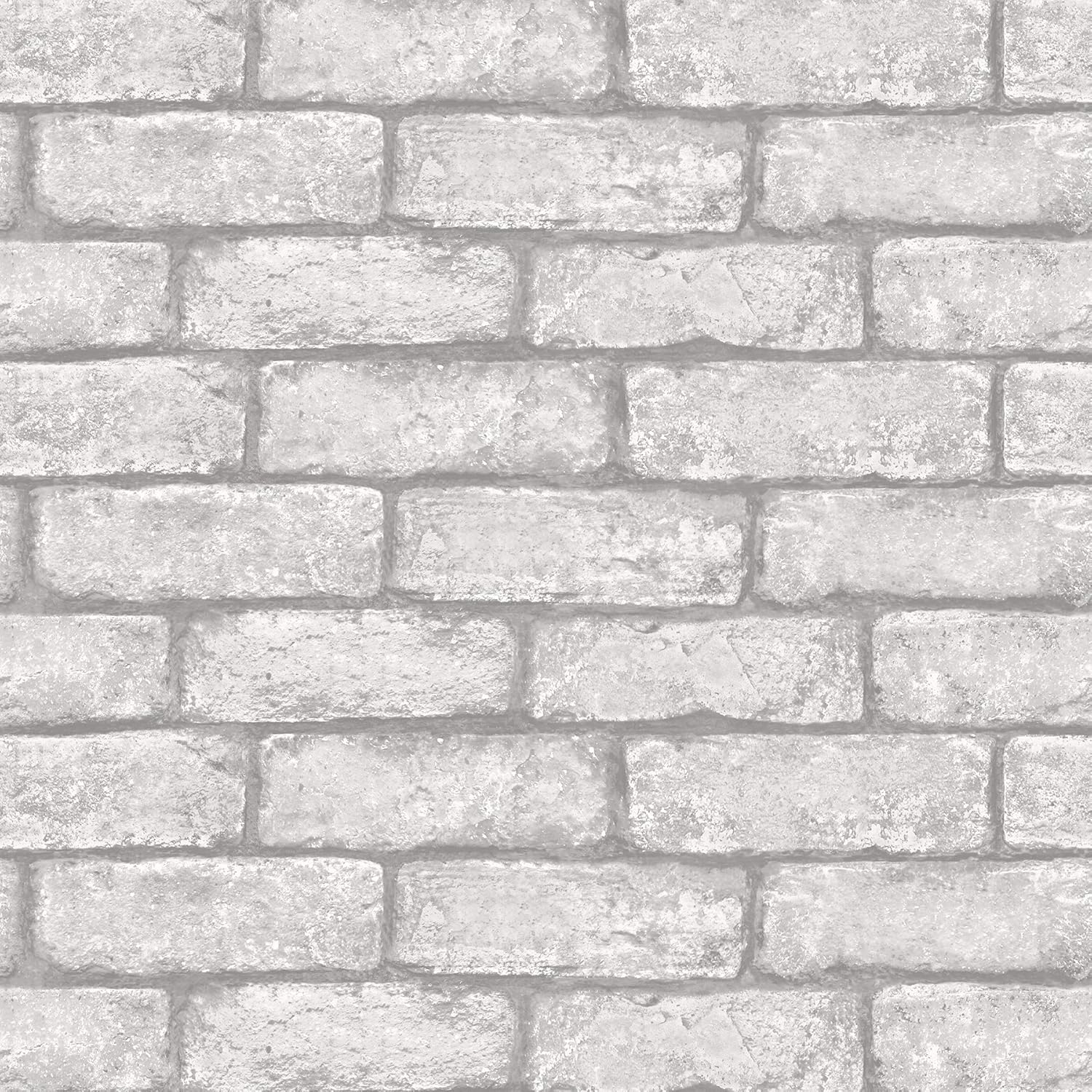 20.5 in. x 16.5 ft. Cambridge Brick Grey Peel & Stick Wallpaper