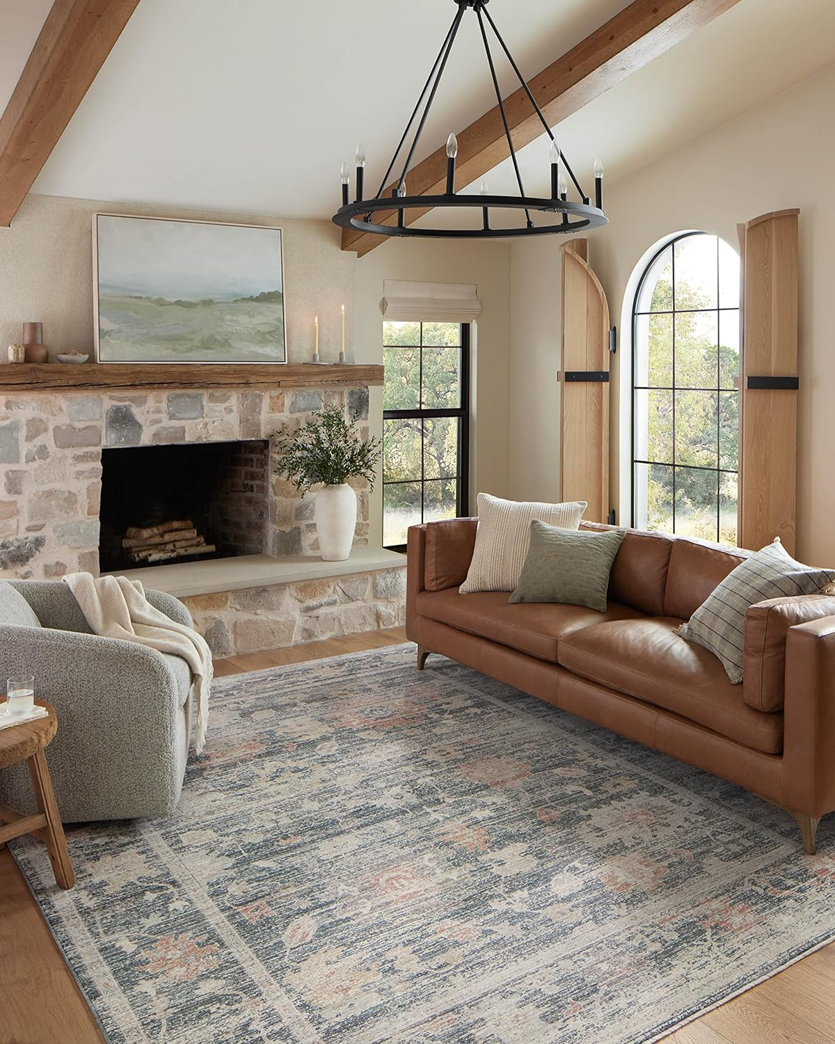Magnolia Home by Joanna Gaines x Loloi Magnolia Home By Joanna Gaines X Loloi Millie Blue / Multi Area Rug