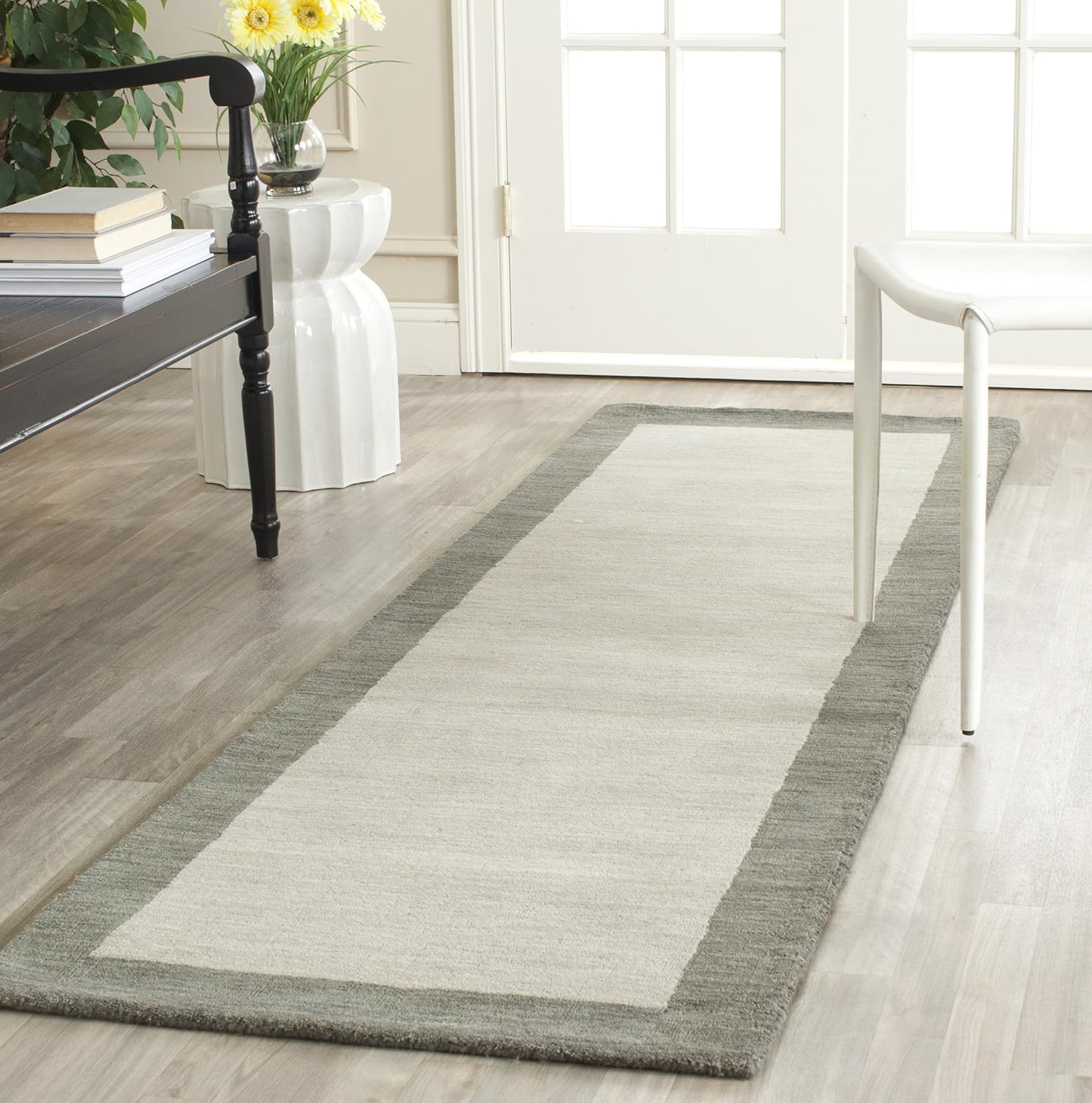 Himalaya HIM580 Hand Loomed Area Rug - Light Blue/Dark Blue - 8'9"x12' - Safavieh.