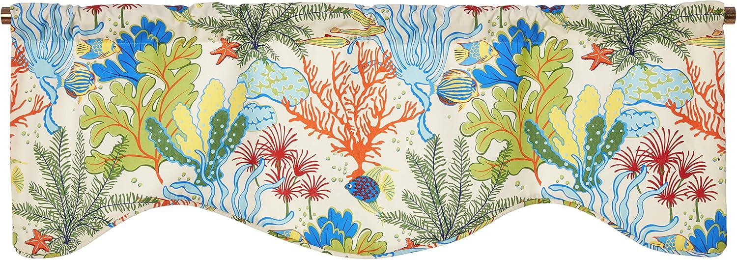 VICTOR MILL Island Breeze Shaped Valance