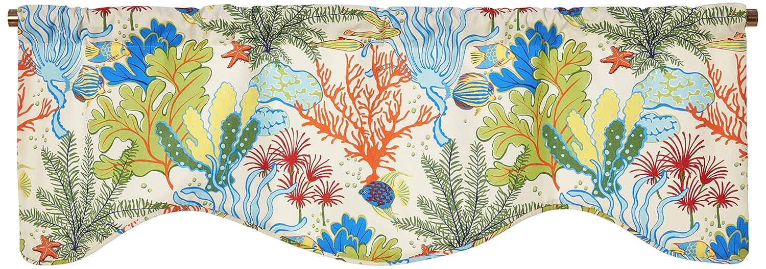 VICTOR MILL Island Breeze Shaped Valance
