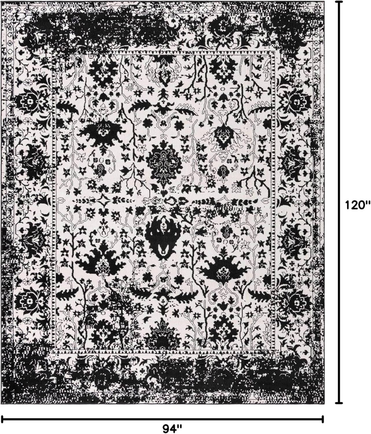 Portland Central Blue 8 ft. x 10 ft. Area Rug