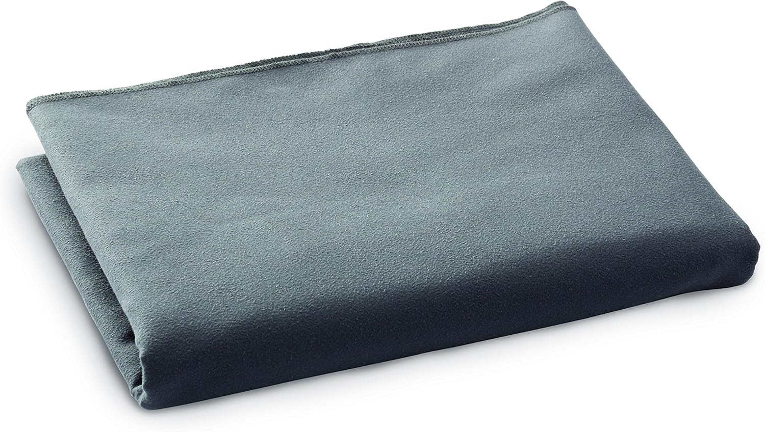 Bucky 36" Modern Polyester Fabric and Nylon Travel Blanket in Charcoal
