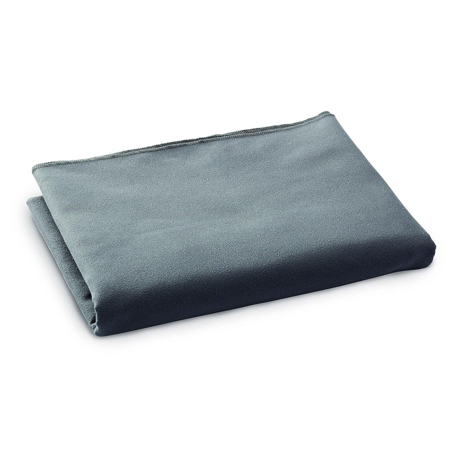 Bucky 36" Modern Polyester Fabric and Nylon Travel Blanket in Charcoal