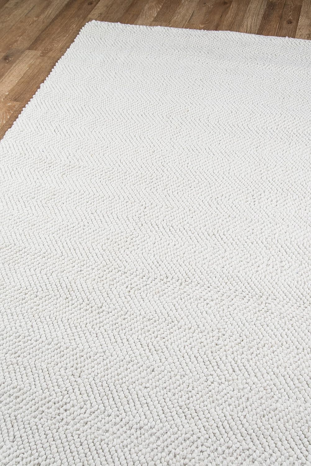 Erin Gates by Momeni Ledgebrook Washington Ivory Hand Woven Wool Area Rug 3'9" X 5'9"
