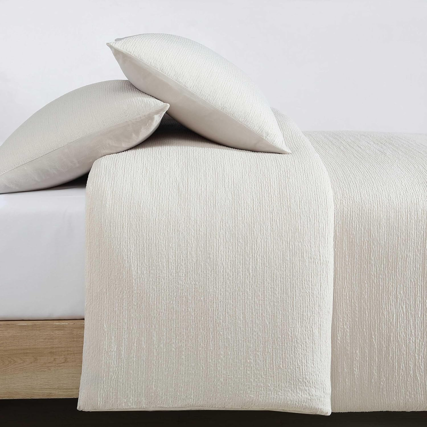 Calvin Klein Calvin Klein Seersucker Reversible 3 Piece Duvet Cover Set