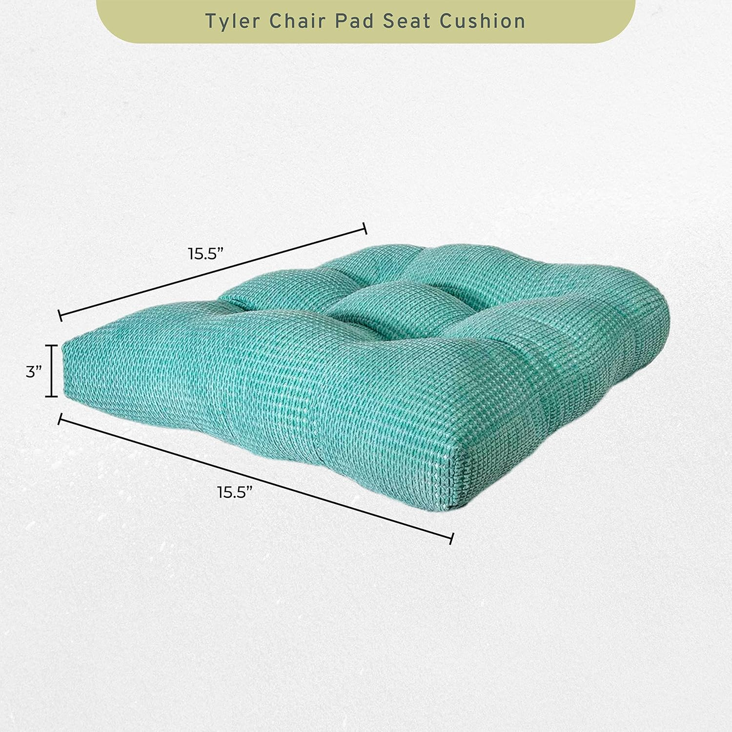 Perfect Performance Tyler Set of 2 Chairp Cushions Aqua
