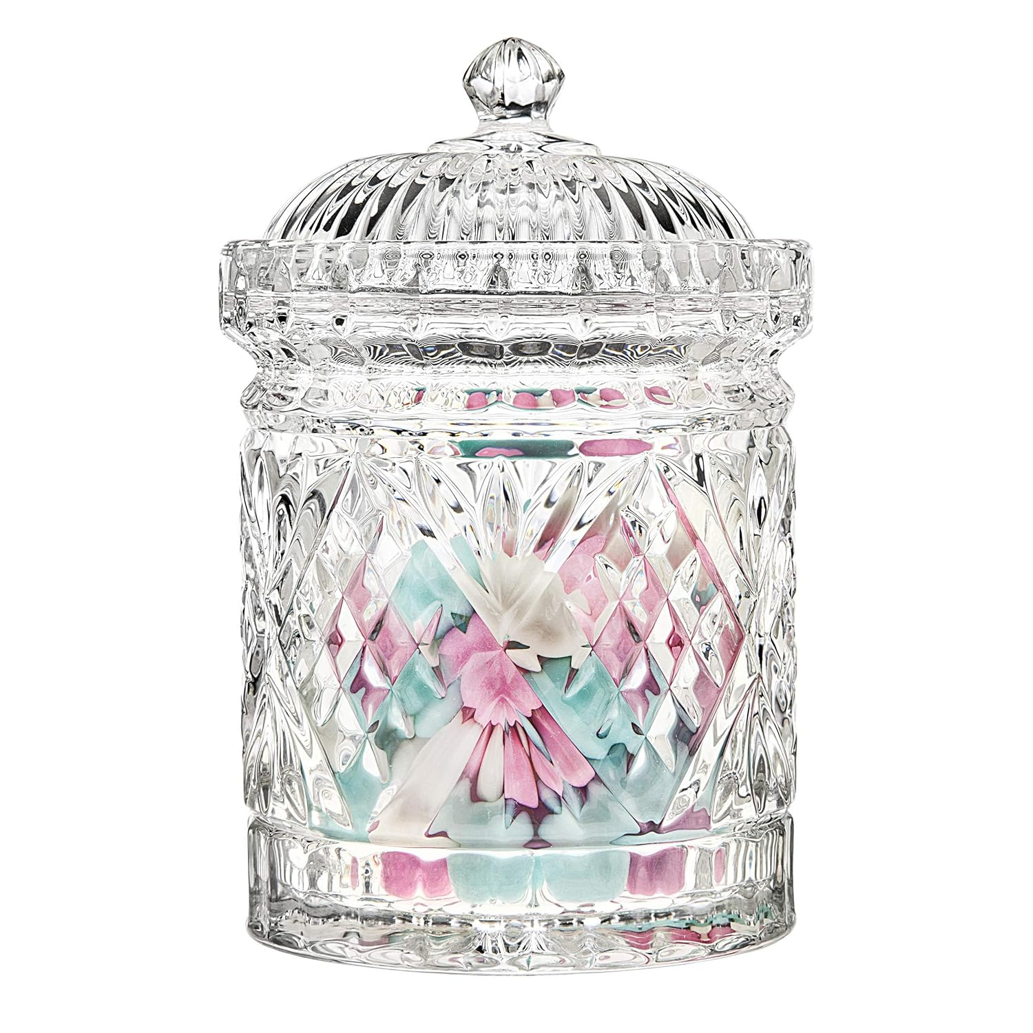 Godinger Silver Art Co Dublin Crystal 3 Piece Kitchen Canister Set