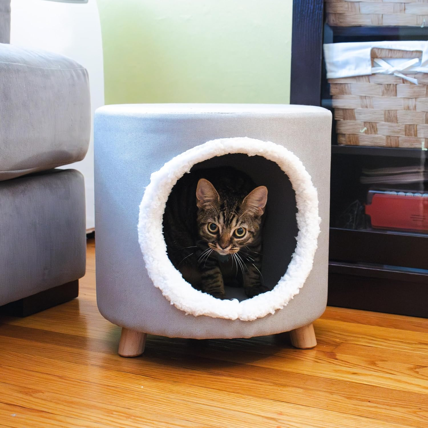 Humble Crew Brooklyn Tufted & Storage Bench, Gray