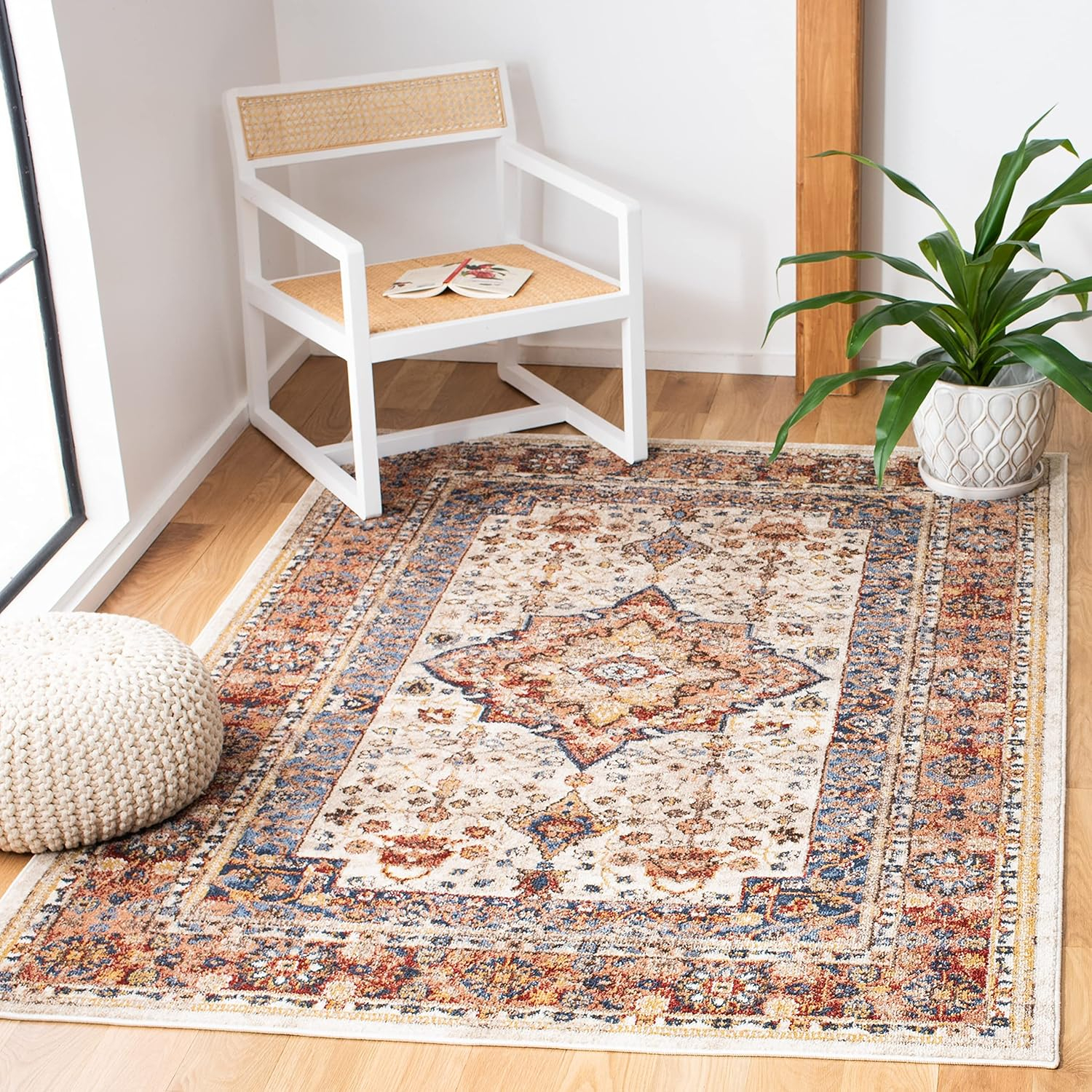 SAFAVIEH Bijar Rhona Oriental Area Rug, Brown/Rust, 3' x 5'