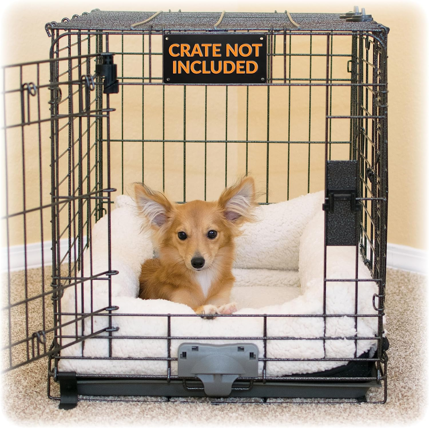 K&H Pet Products Deluxe Bolster Crate Pad Fleece 14 X 22 Inches