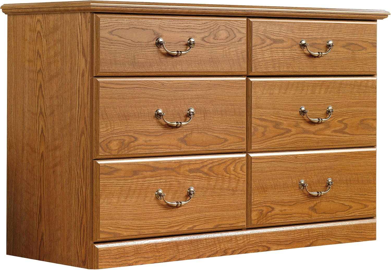 Sauder Orchard Hills 6 Drawer Dresser, Carolina Oak finish