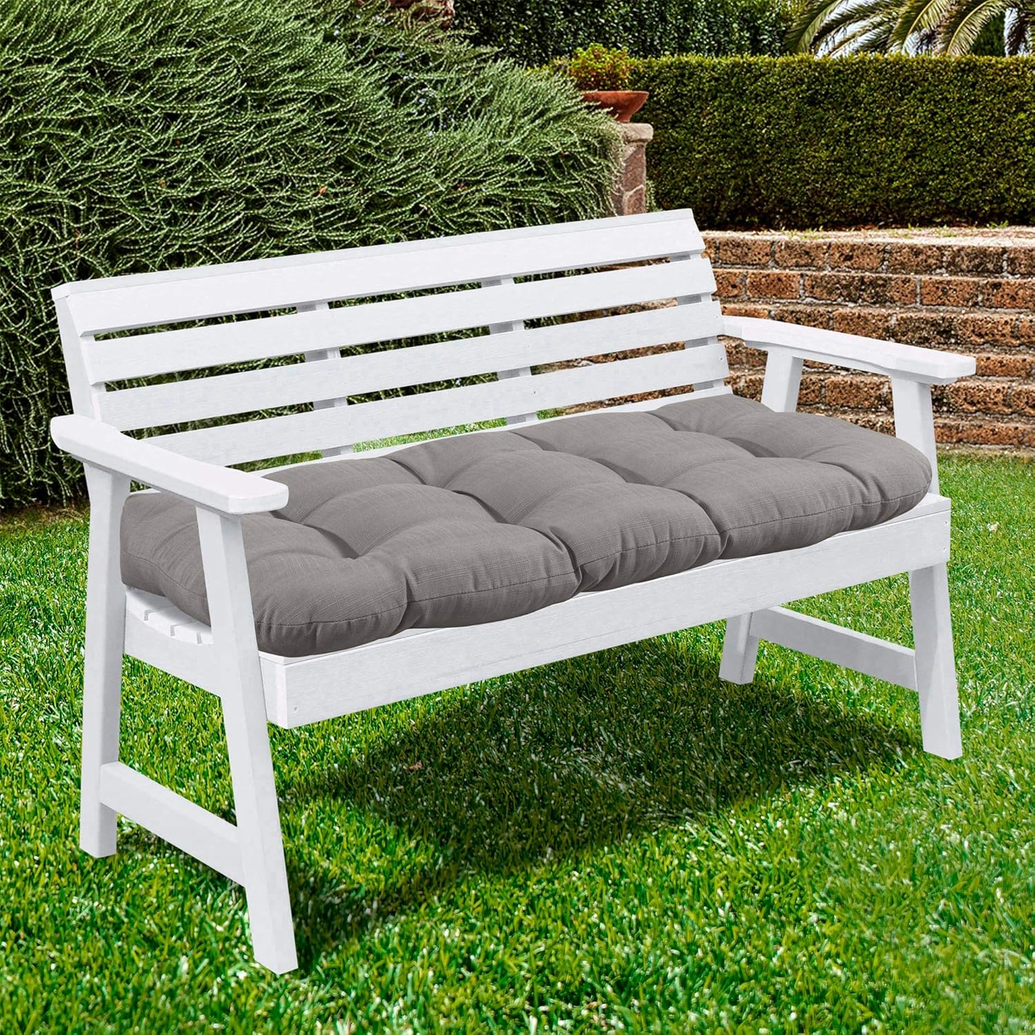 Sweet Home Collection Assorted Silver Loveseat Outdoor Seating Cushion