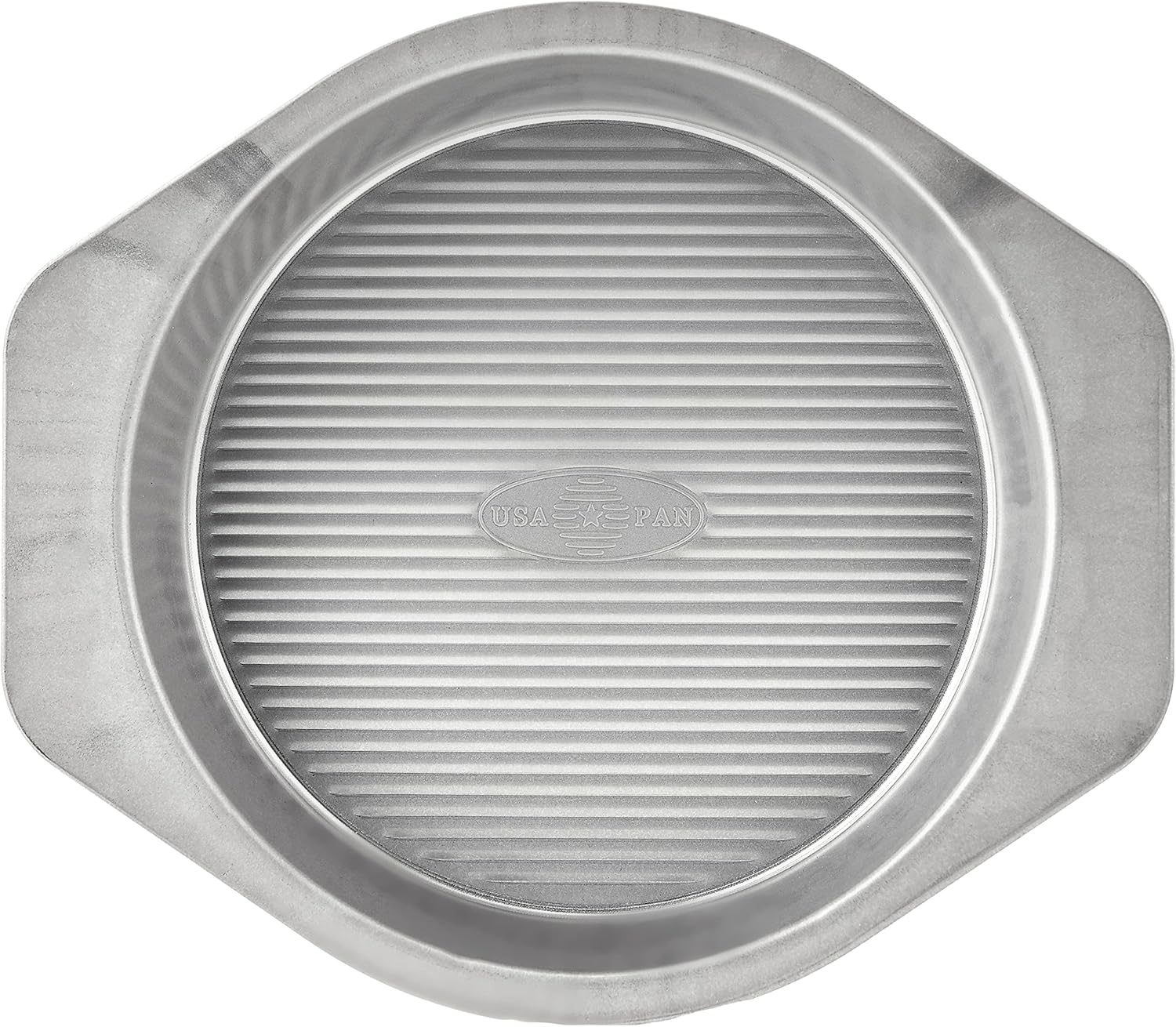 USA Pan 1070LC-3-ABC American Bakeware Classics 9-Inch Round Cake Pan, Aluminzed Steel, NULL